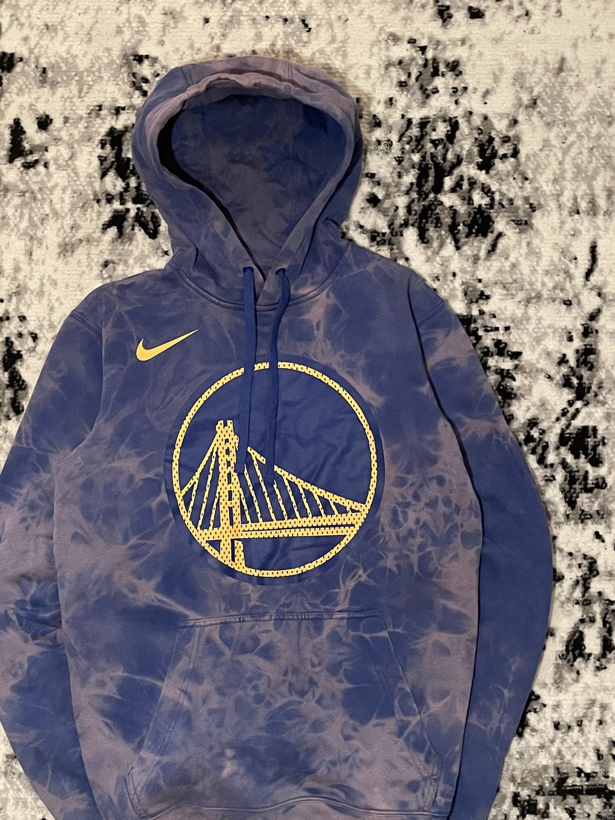 NBA × Nike Vintage Golden State Warriors Nike Hoodie Big Central Logo Size US S / EU 44-46 / 1 - 4 Thumbnail