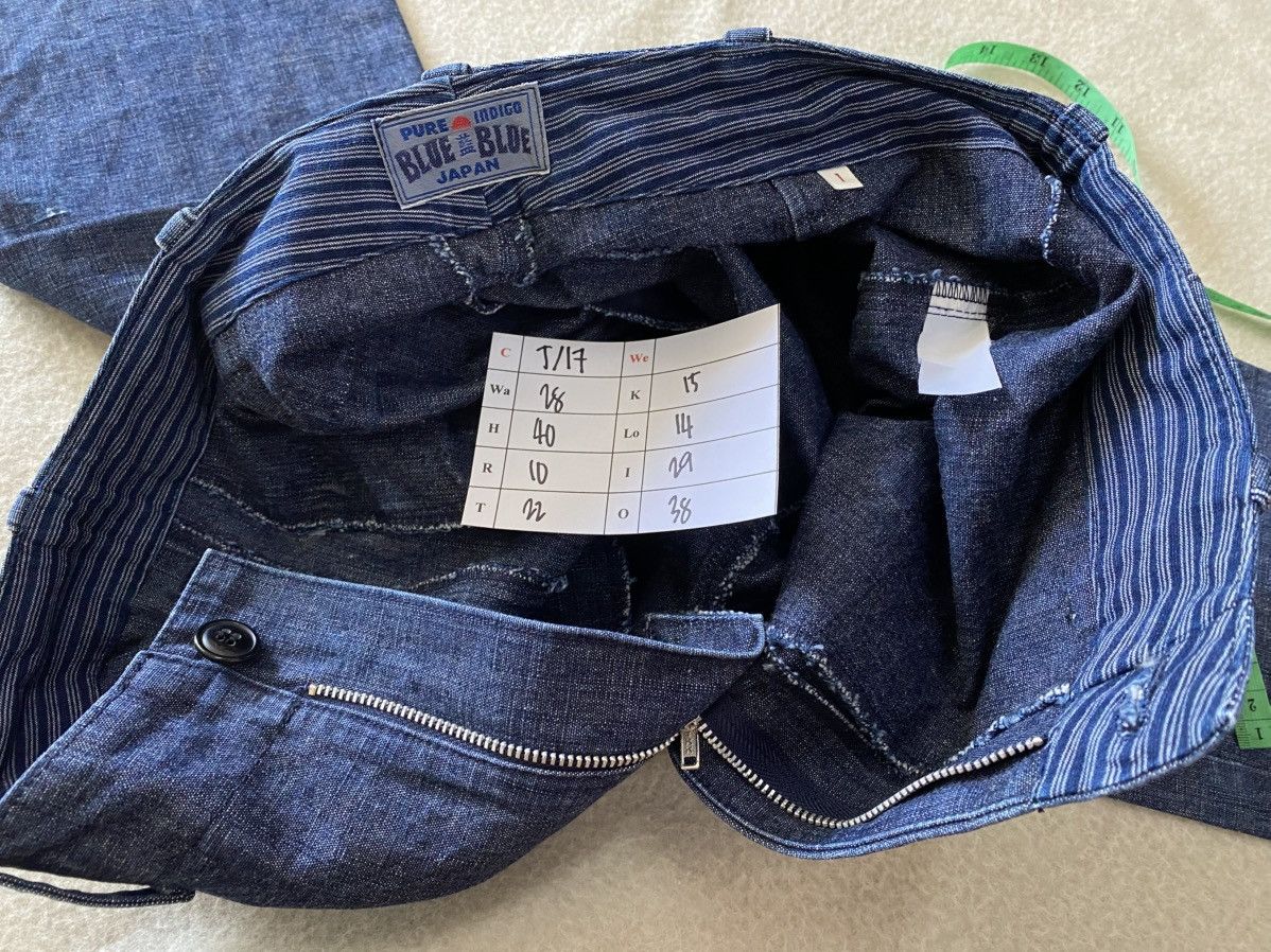 Blue Blue Japan × Vintage Vintage Blue Blue Japan Pure Indigo Cargo Pants W28 Size US 28 / EU 44 - 7 Thumbnail
