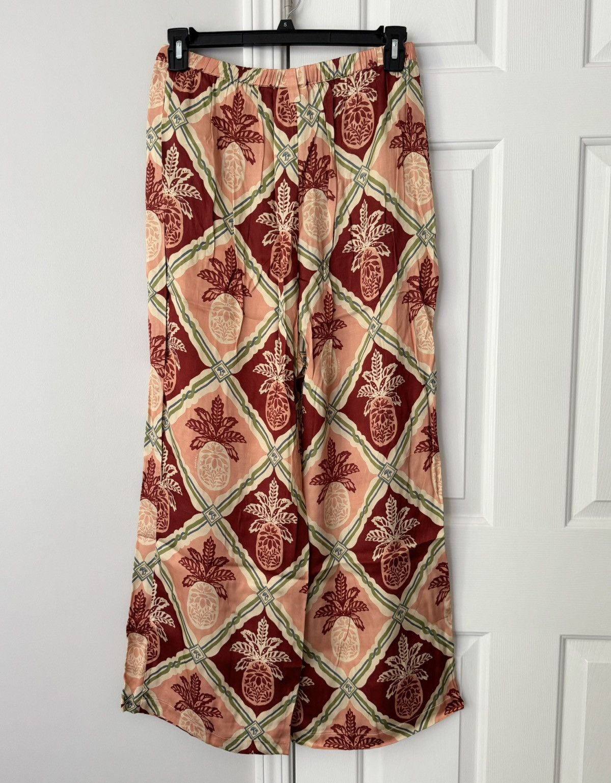 Farm Rio Farm Rio Pineapple Wide-Leg Pants, Size M Size 30" / US 8 / IT 44 - 11 Thumbnail