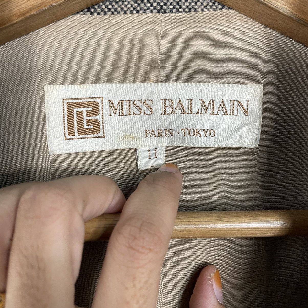 Pierre Balmain Miss Balmain Houndstooth Jacket Size S / US 4 / IT 40 - 15 Thumbnail