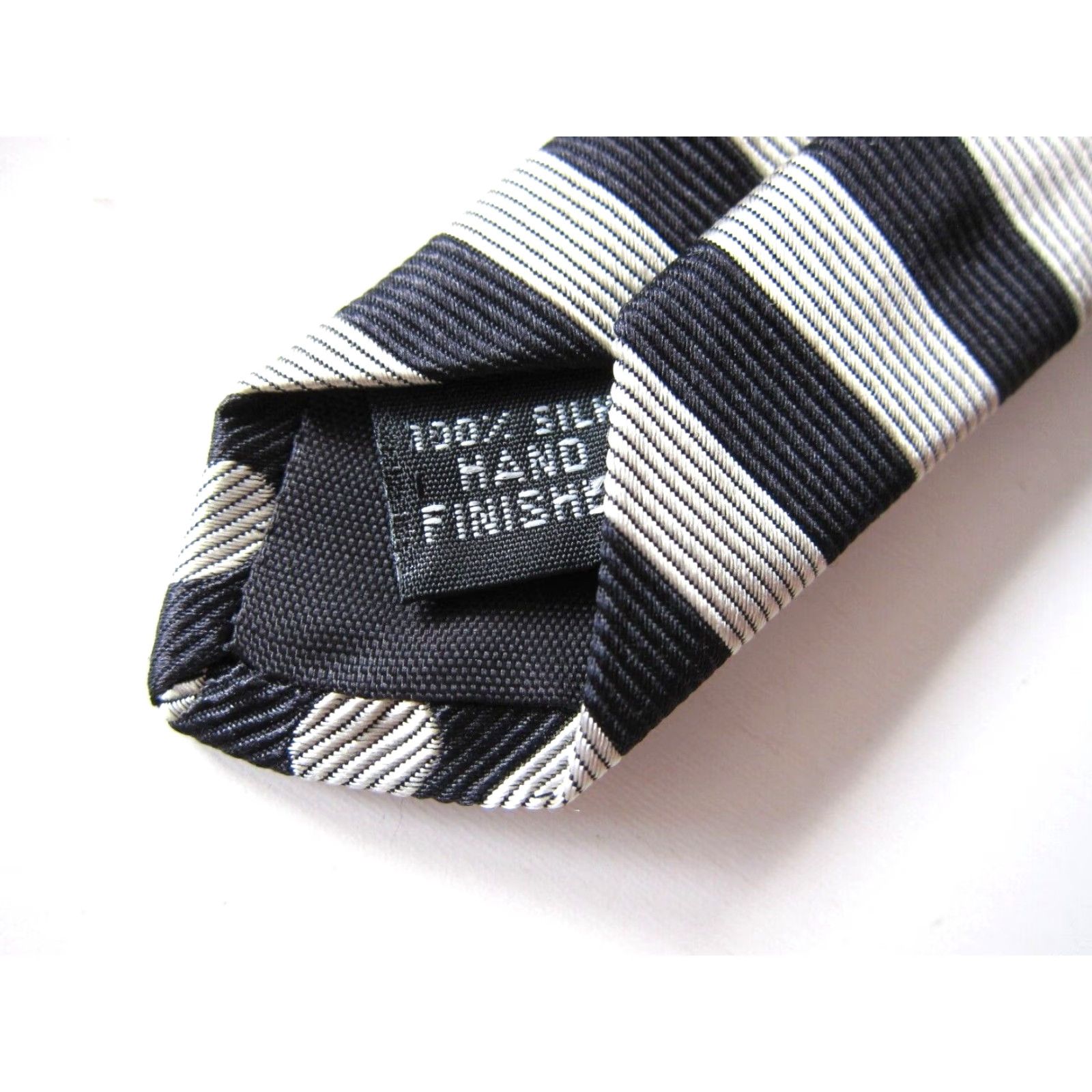 Vintage VINTAGE Keys & Lockwood Made in USA 100% Silk Silver Black Polka Dot Abstract Tie Size ONE SIZE - 3 Thumbnail