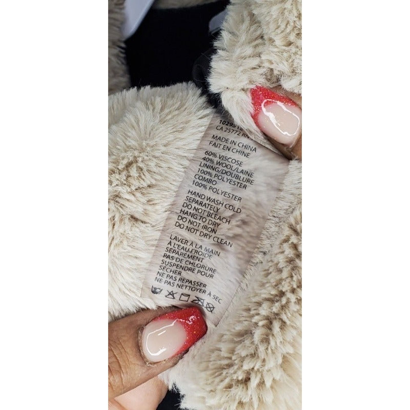 Other DEX Black Wool Sherpa Fur Winter Coat Size XS Size XS / US 0-2 / IT 36-38 - 8 Thumbnail