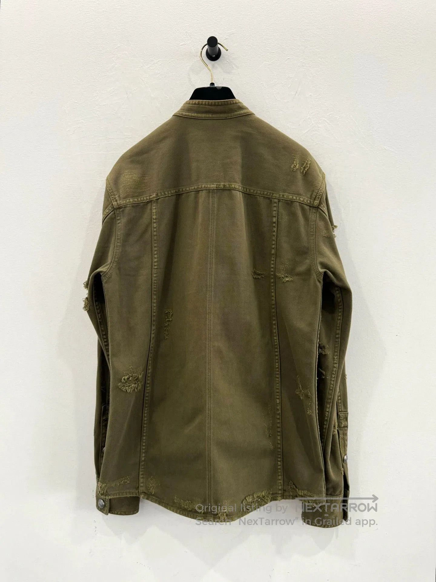 Balmain Balmain Distressed Military Green Jacket. Size US XS / EU 42 / 0 - 2 Thumbnail