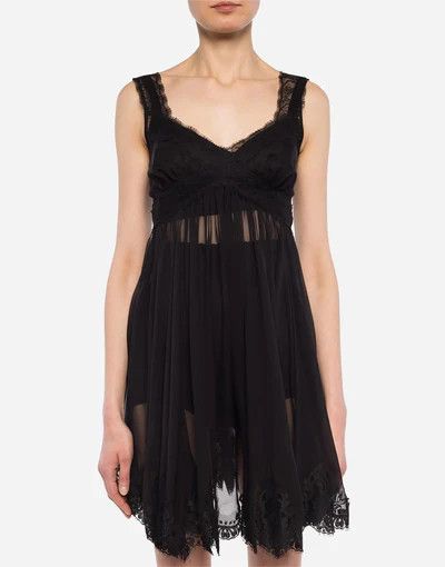 Dolce & Gabbana o1y0825 Mini Dress in Black Size M / US 6-8 / IT 42-44 - 2 Thumbnail
