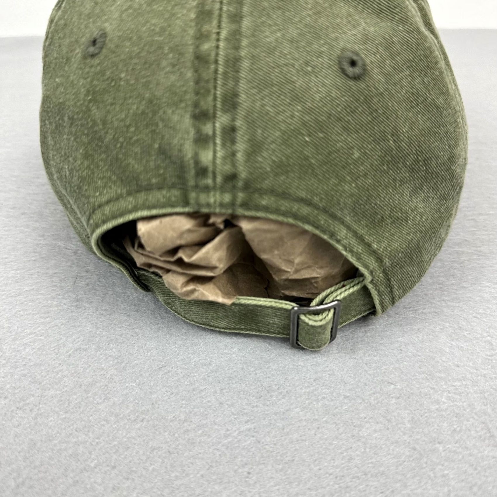 Vintage Mountain Khakis Hat Cap Strap Back Men Green Richardson Logo Patch Outdoor Size ONE SIZE - 4 Thumbnail