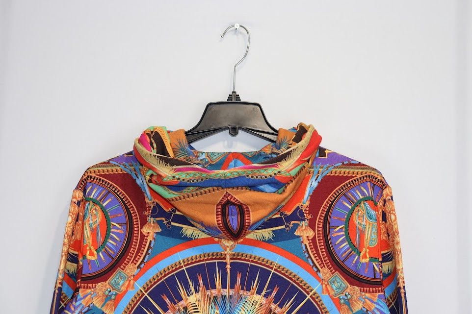 Balmain o1rshd1 Baroque Style Hoodie in Multicolor Size US L / EU 52-54 / 3 - 7 Thumbnail