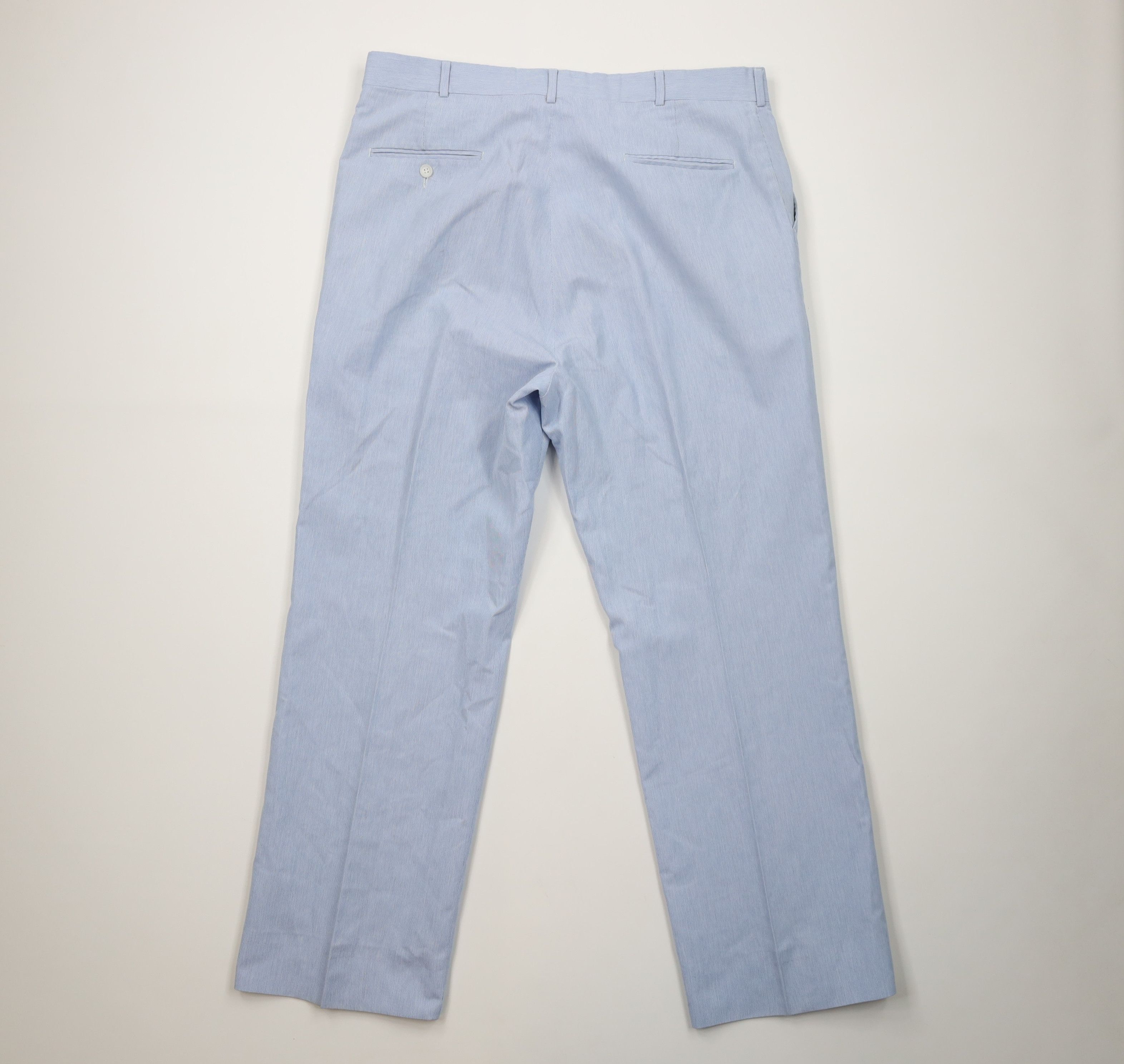 Vintage Vintage 70s Streetwear Striped Bell Bottoms Pants USA Blue Size US 40 / EU 56 - 9 Thumbnail
