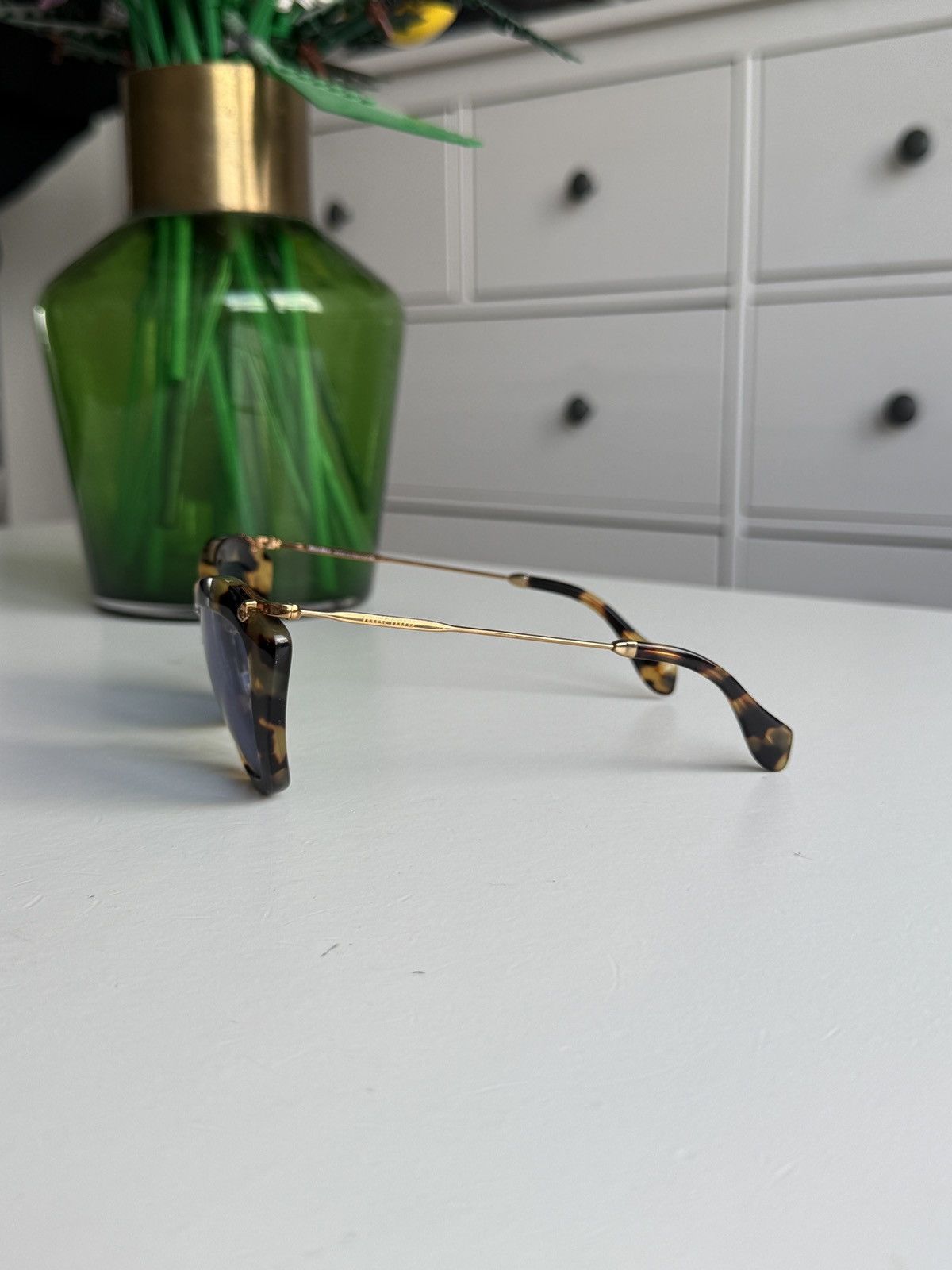 Miu Miu Miu Miu leopard oversized sunglasses designer luxury trend Size ONE SIZE - 4 Thumbnail