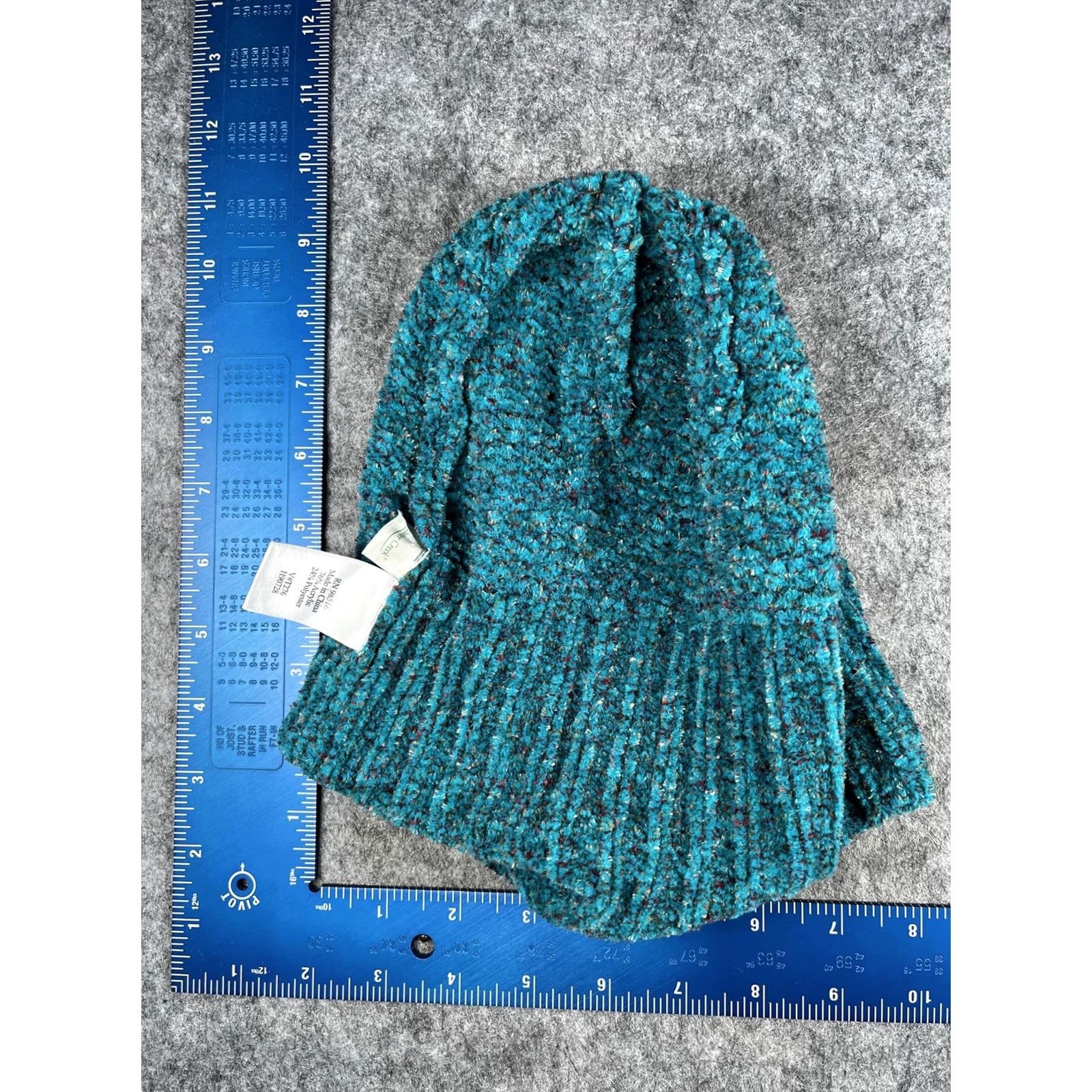 Coldwater Creek Coldwater Creek Beanie Unisex One Size Blue Knit Winter Hat Stretch Cozy Casual Slim Foldover Cuff Mens Womens Adults Size ONE SIZE - 4 Thumbnail