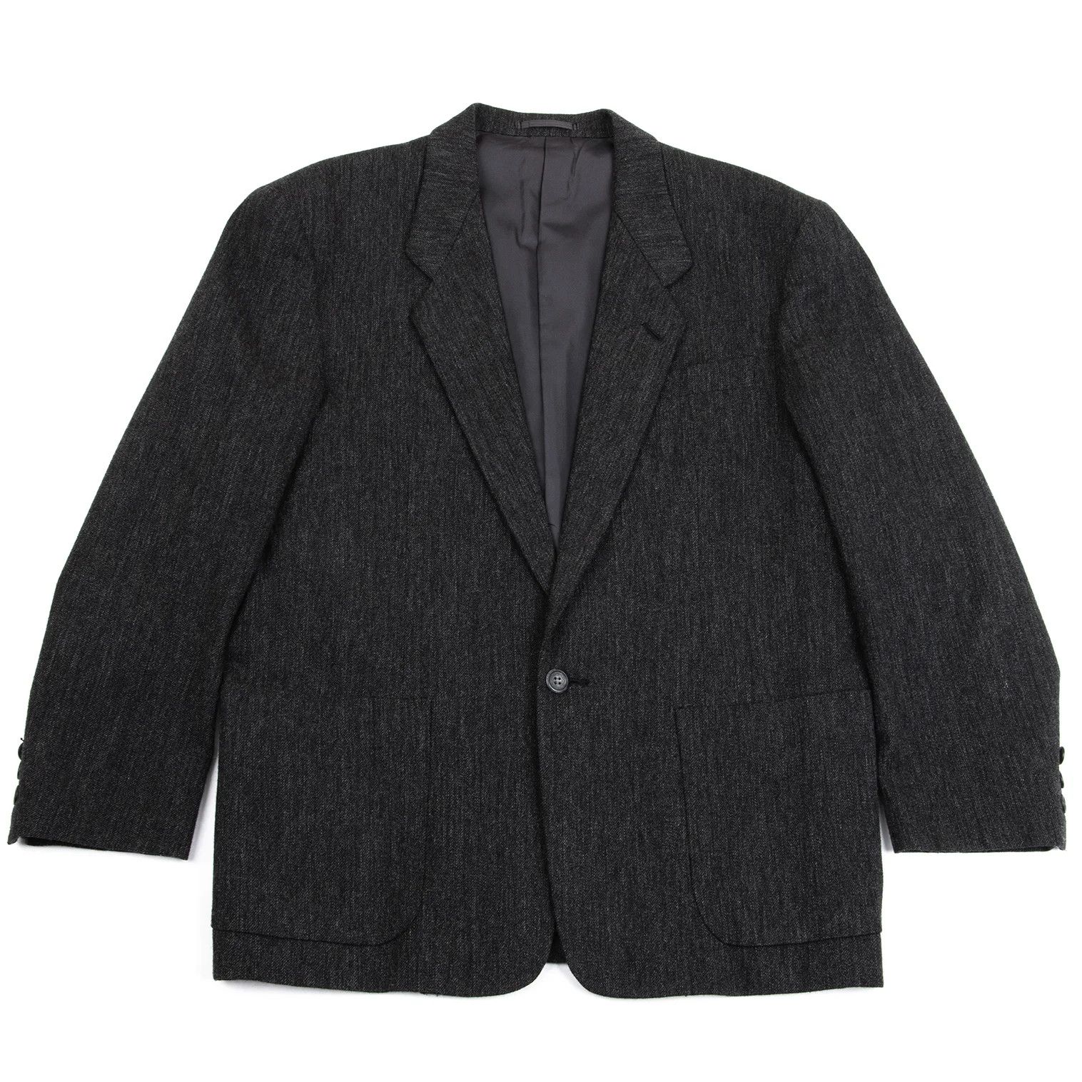 Issey Miyake Wool One-Button Jacket in Gray, Size M Size US M / EU 48-50 / 2 - 1 Thumbnail