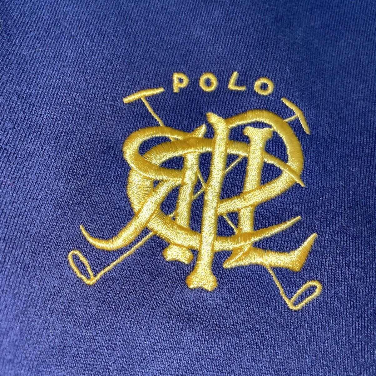 Polo Ralph Lauren × Vintage Polo Ralph Lauren 90s Zip Up Scribble Gold Size US XL / EU 56 / 4 - 3 Thumbnail