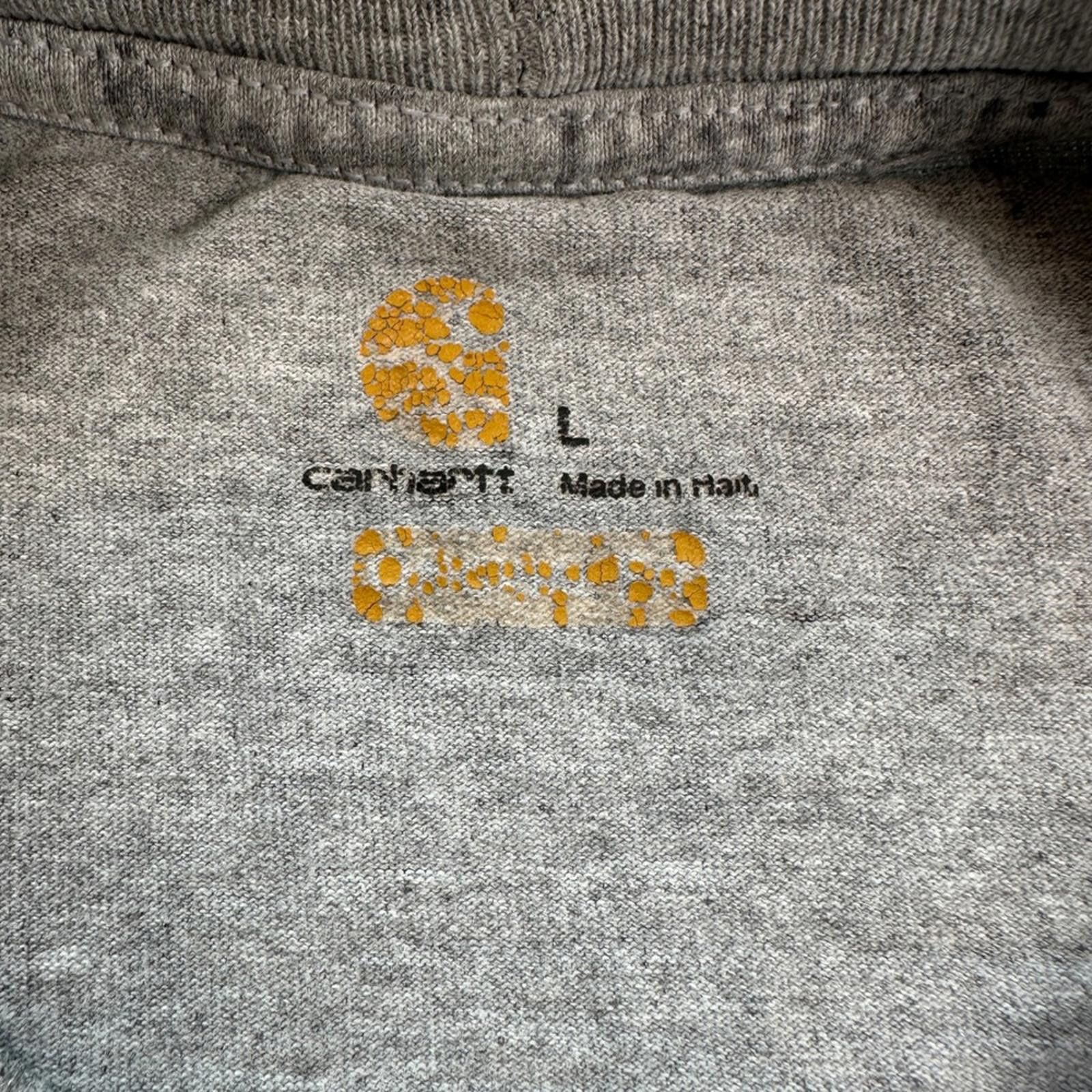 Carhartt Carhartt K87 T Shirt Large Mens Gray Workwear Short Sleeve Size US L / EU 52-54 / 3 - 6 Thumbnail