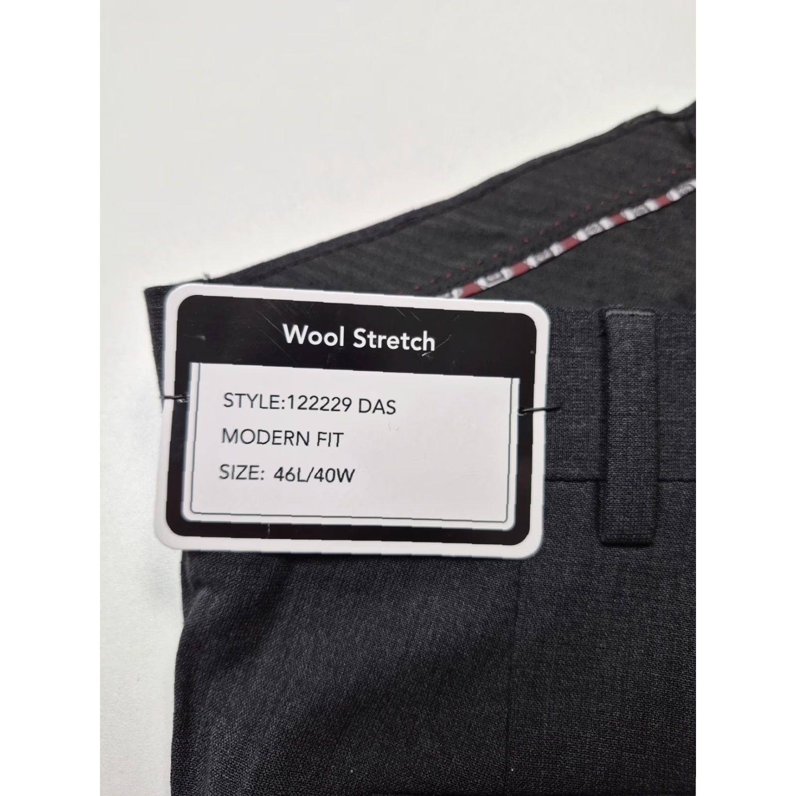 Vintage Giles & Jasper Pants Men 40x36 Gray Wool Stretch Flat Front Unhemmed NWT Size US 40 / EU 56 - 4 Thumbnail