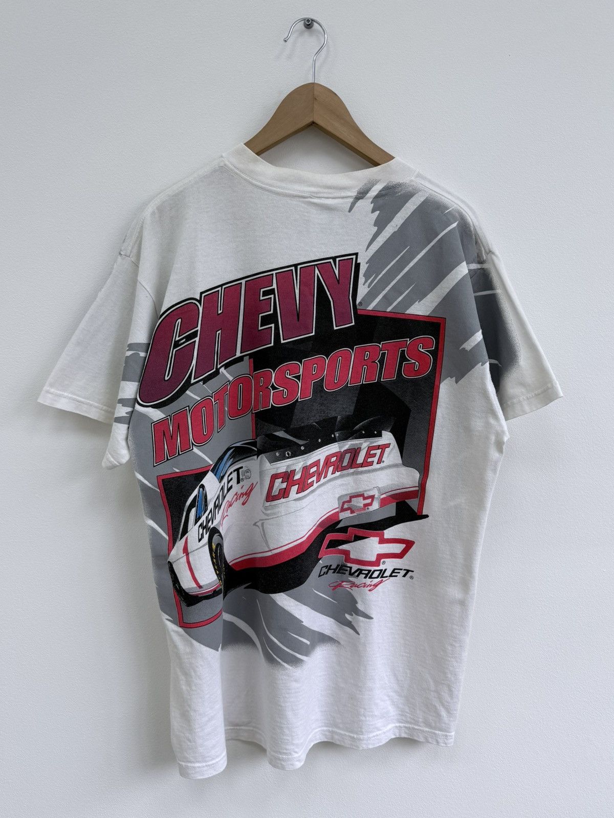 NASCAR Vintage Chevy Motorsports Racing All Over Print T-Shirt Size US XL / EU 56 / 4 - 6 Thumbnail