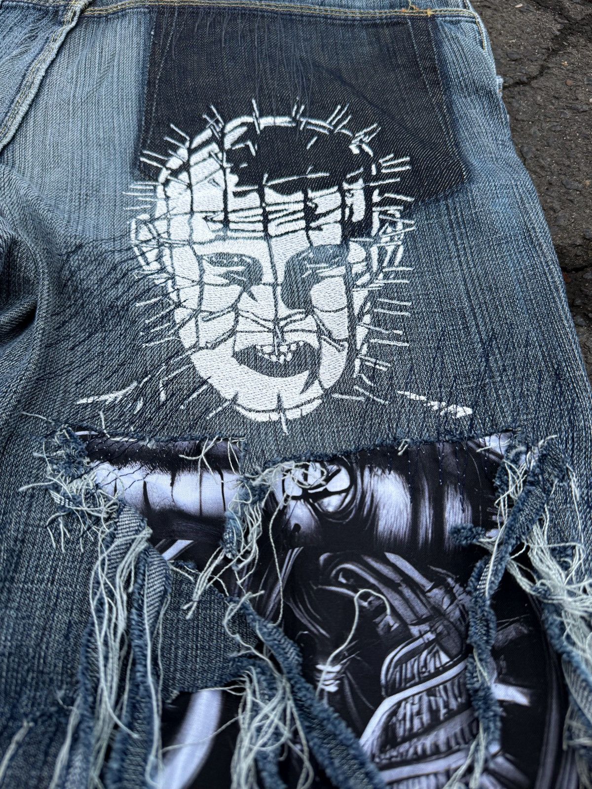 Japanese Brand × Vintage Hellraiser streetwear baggy widelag Flared Custom Vintage Size US 33 - 4 Thumbnail