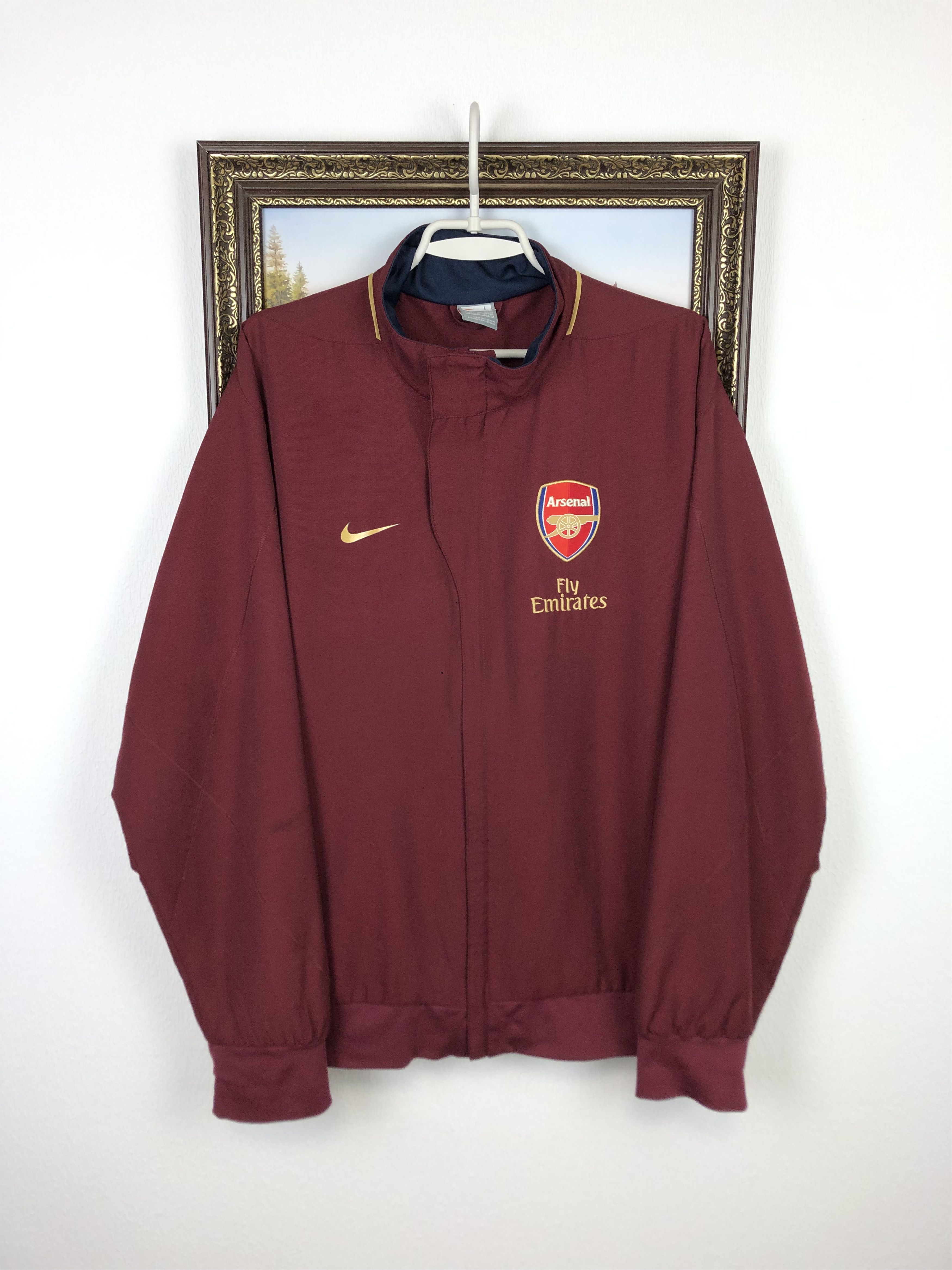 Nike Vintage Nike Arsenal Football Jacket Soccer Track Top Size US L / EU 52-54 / 3 - 1 Thumbnail