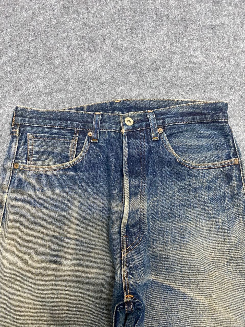 Kapital Vintage Levis 501xx Ww2 Selvedge Redline Distressed Denim Size US 30 / EU 46 - 14 Thumbnail
