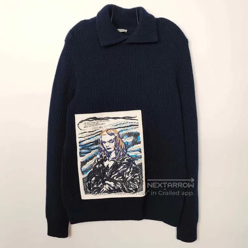 Dior Dior Men's Navy Wool Pullover Sweater . Size US XS / EU 42 / 0 - 1 Thumbnail