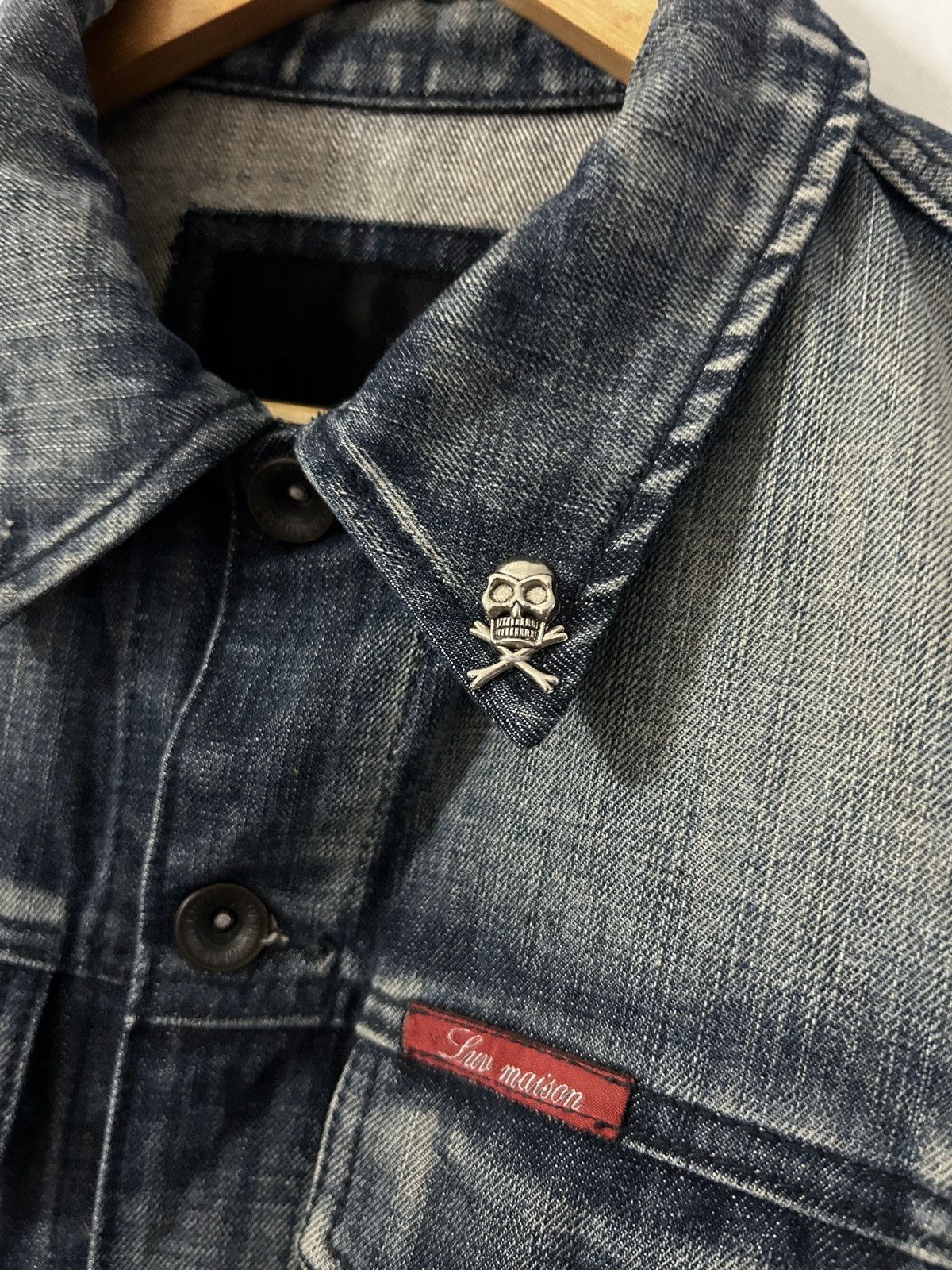 JACKROSE Jackrose luv maison washed danim jacket skull Size US S / EU 44-46 / 1 - 3 Thumbnail