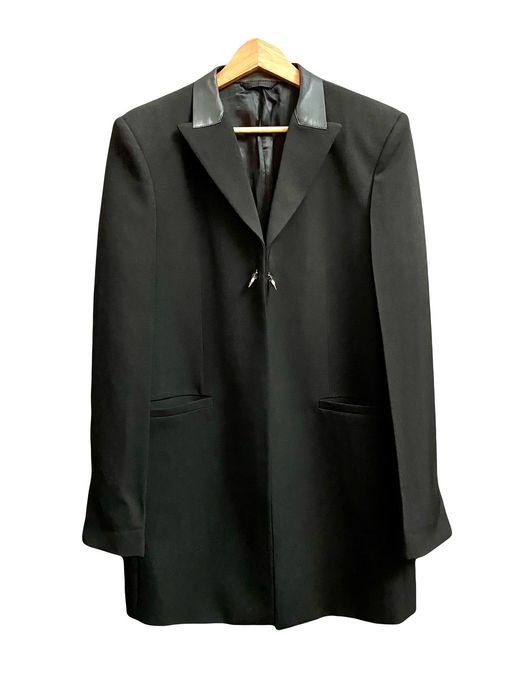 Givenchy givenchy MMW black metal stud structured coat 46 | Grailed