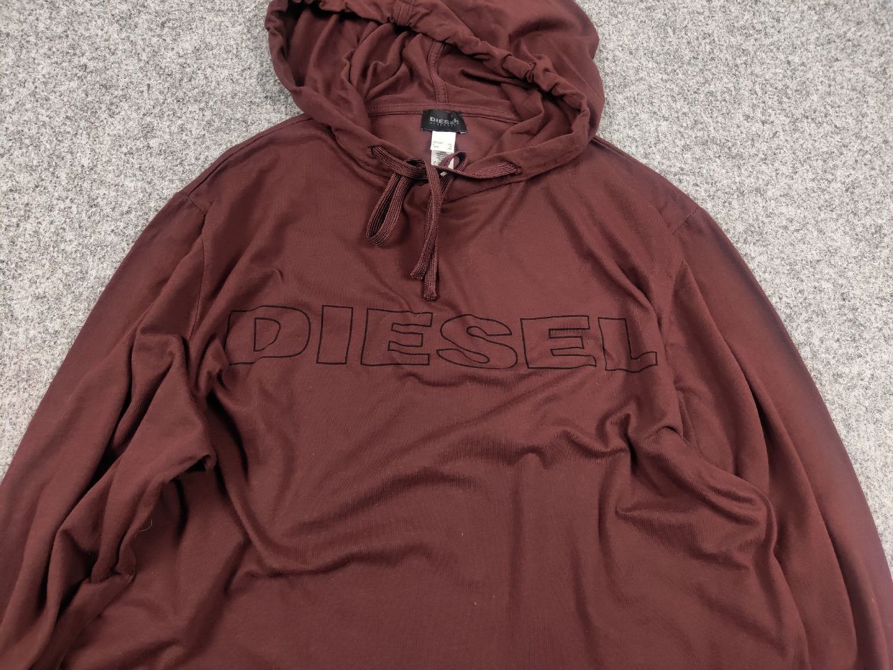 Diesel Vintage Diesel Dark Brown Logo Y2k Long Sleeve Light Hoodie Size US M / EU 48-50 / 2 - 5 Thumbnail