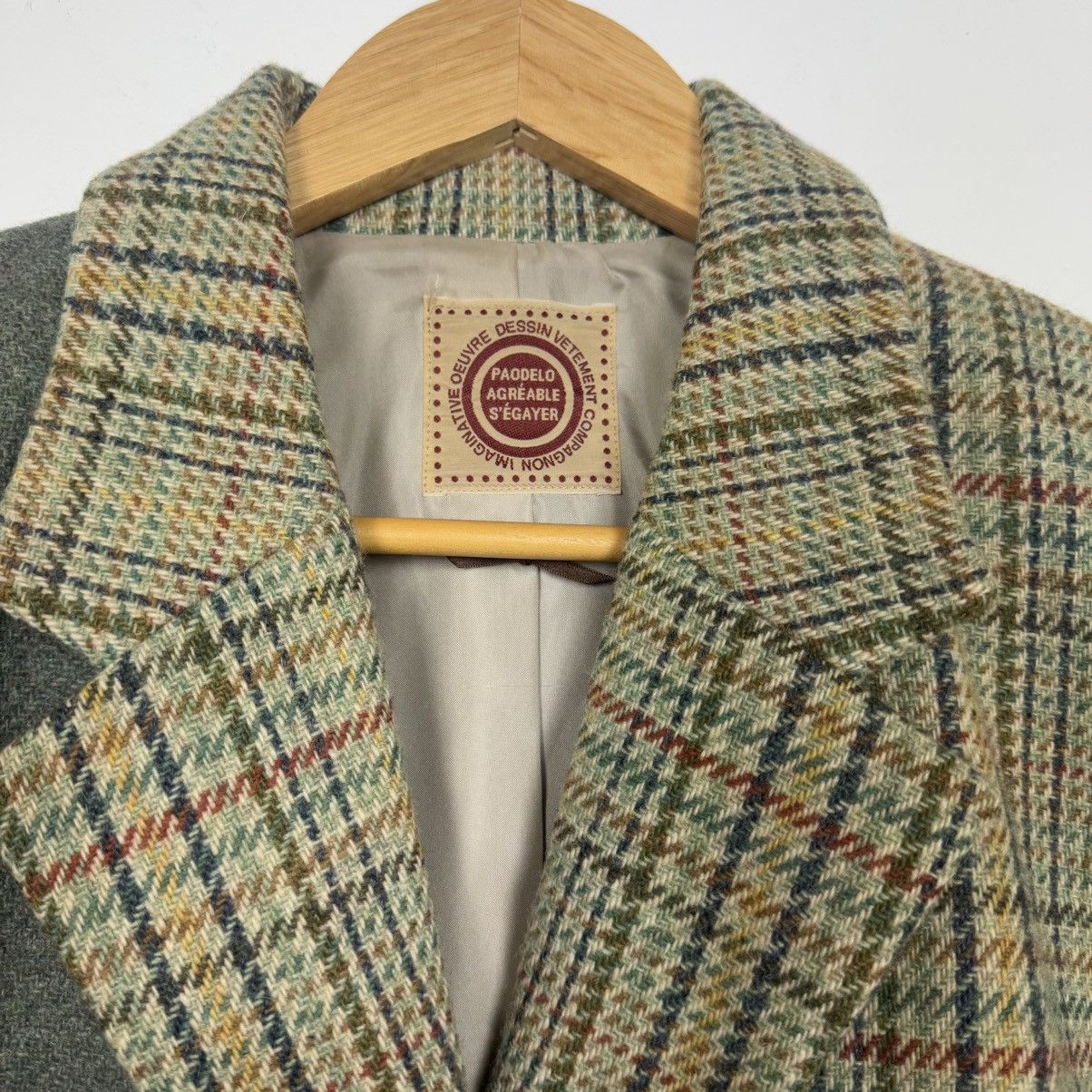 Japanese Brand Japanese Patchwork Wool Blazer Size 42R - 10 Thumbnail