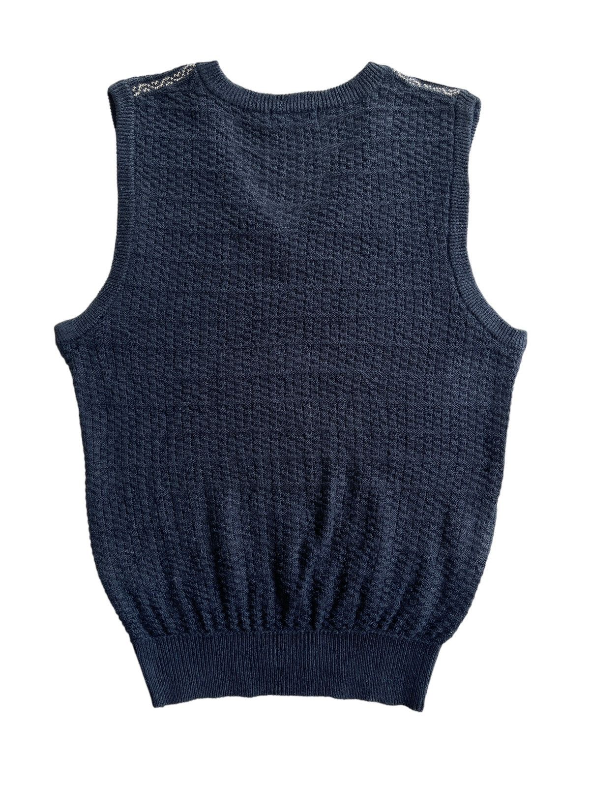 Burberry Vintage Burberrys V-Neck Sweater Knit Vest Size US M / EU 48-50 / 2 - 2 Thumbnail