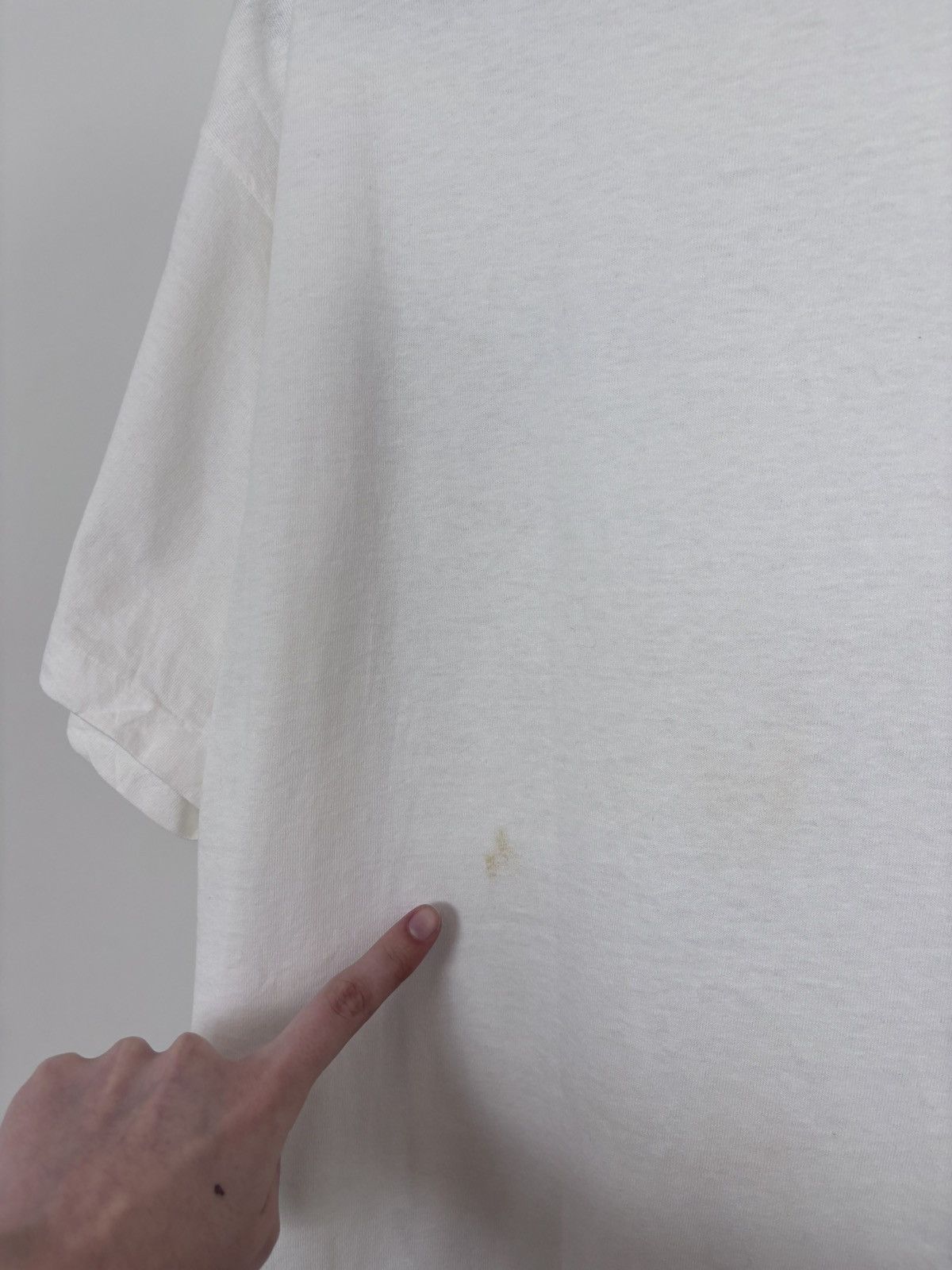 Anvil Vintage 1993 Genuine Antique Person White Single Stitch Tee Size US XL / EU 56 / 4 - 15 Thumbnail