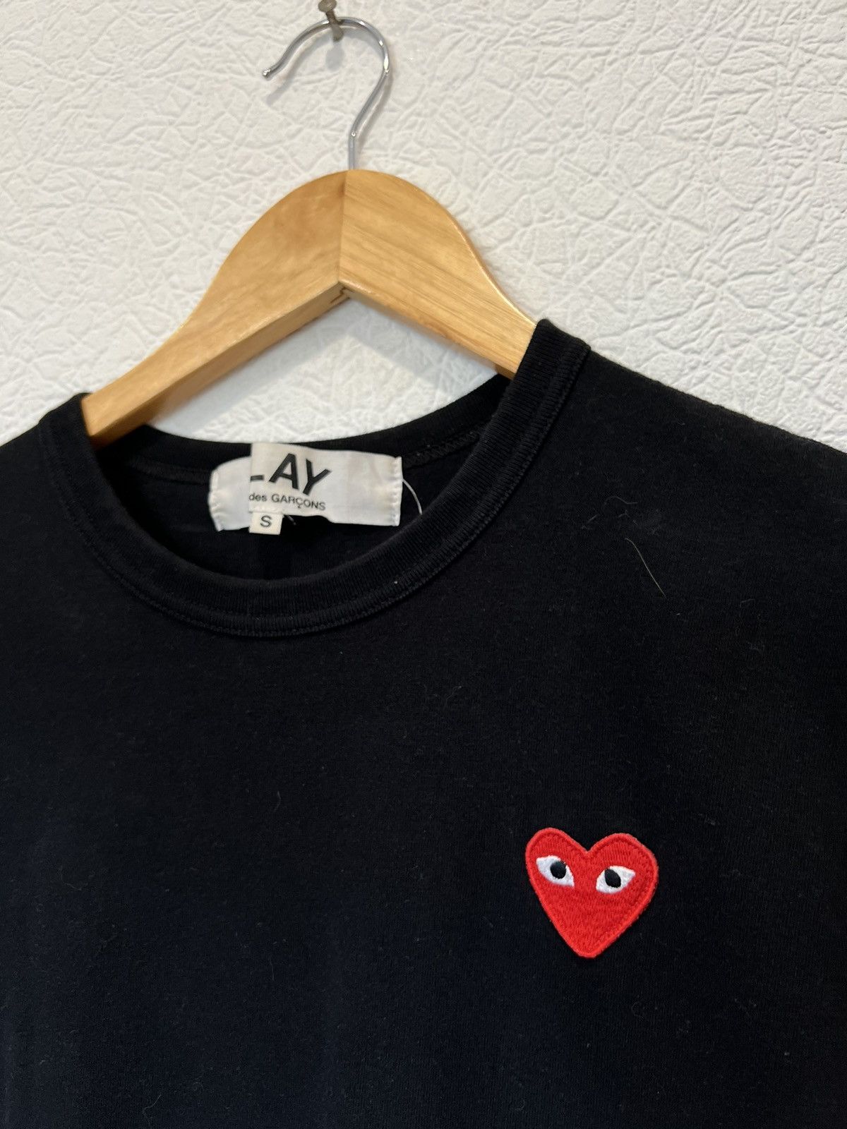 Comme des Garcons × Vintage Comme des Garcons PLAY Black T Shirt Size US S / EU 44-46 / 1 - 2 Thumbnail