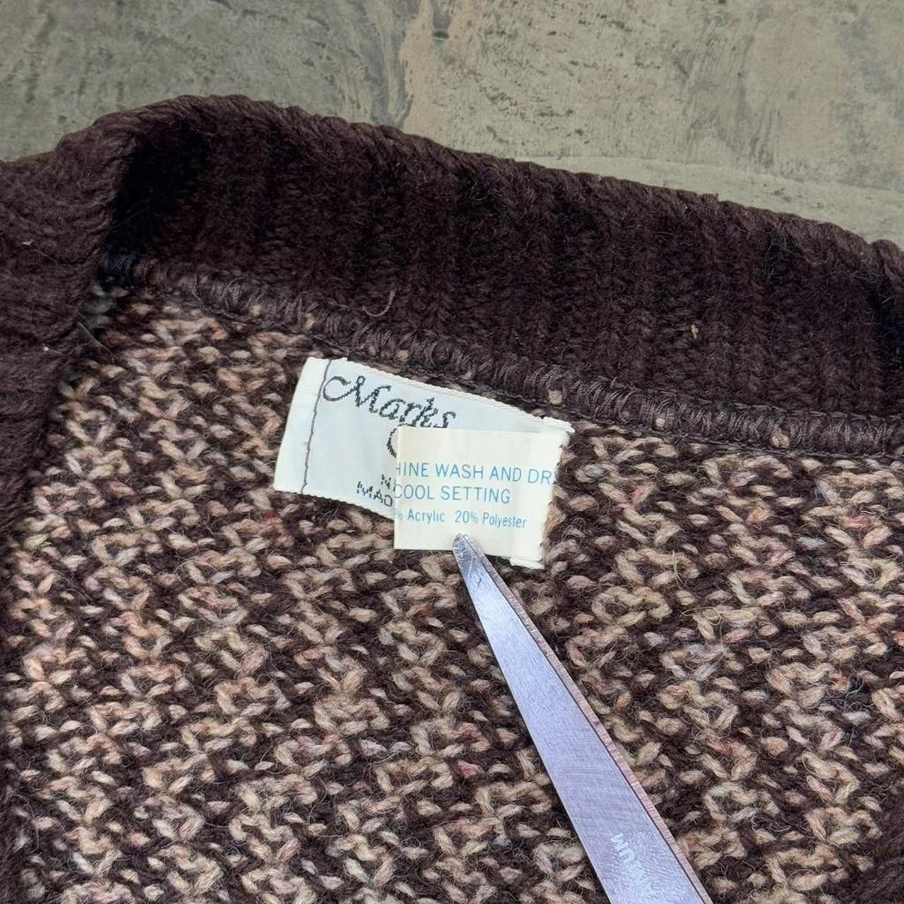 Japanese Brand × Vintage Vintage 80s Mark’s Sweater Co. Striped Acrylic Sweater Size US M / EU 48-50 / 2 - 8 Thumbnail