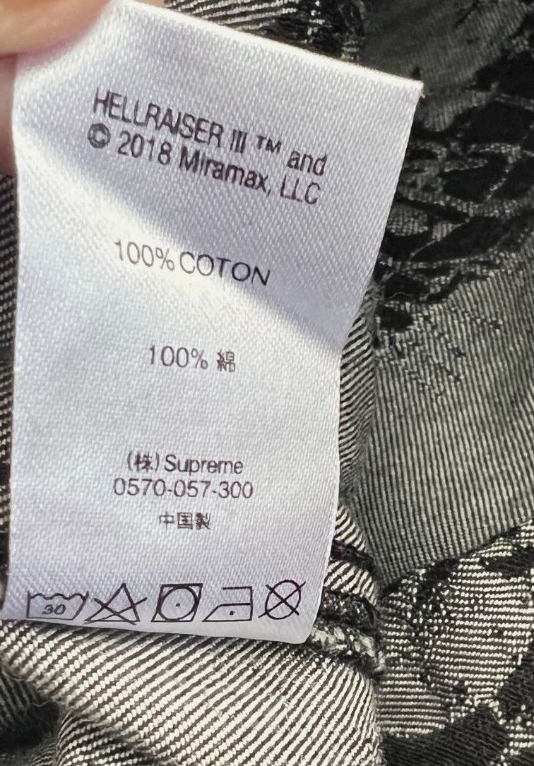 Supreme SUPREME HELLRAISER JACQUARD DENIM SKATE PANT BLACK SS18 NWT Size US 32 / EU 48 - 7 Thumbnail