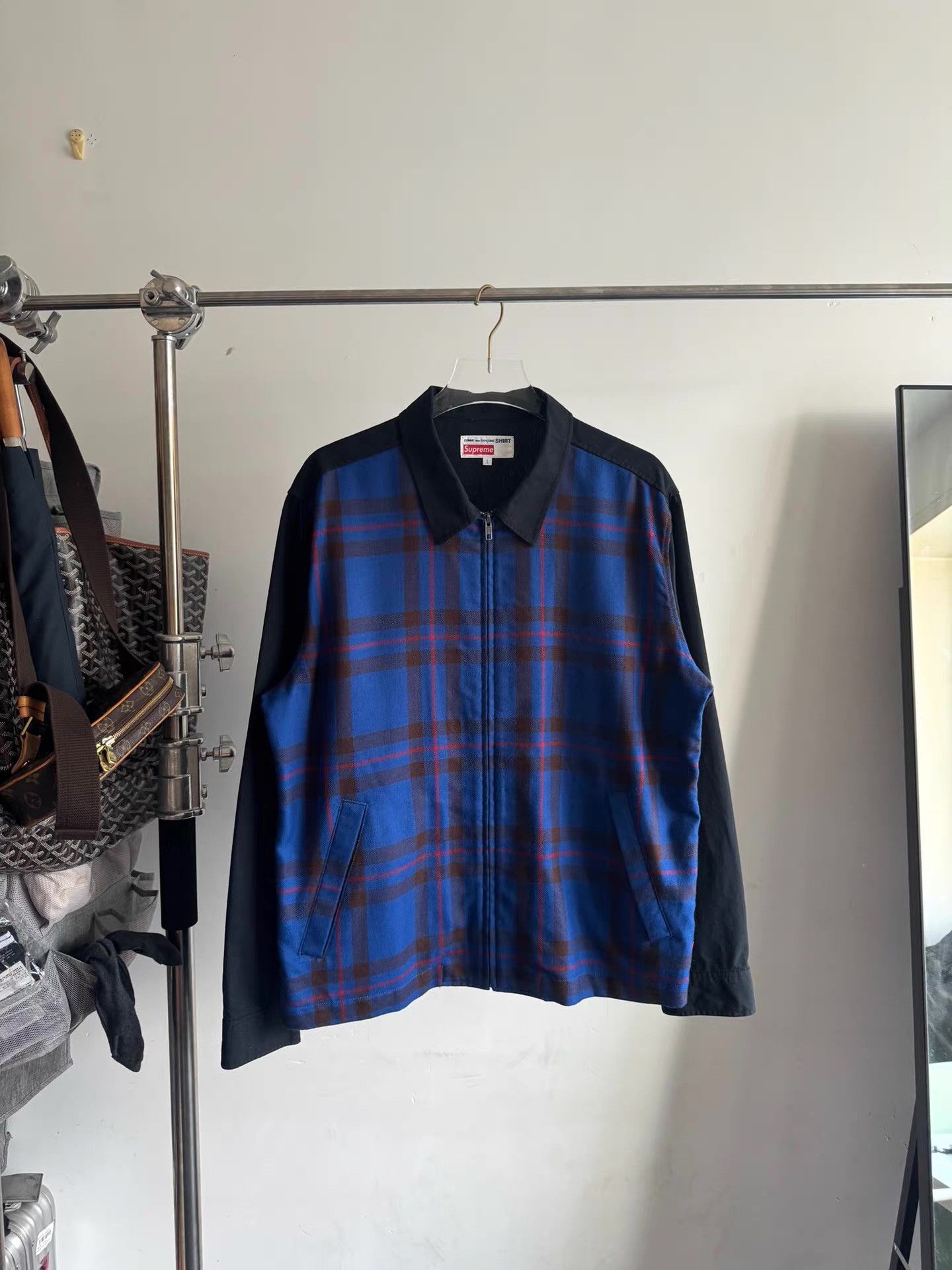 Supreme Supreme × CDG Comme desGarçonsShirt blackspliced jacket Q17 Size US L / EU 52-54 / 3 - 1 Thumbnail