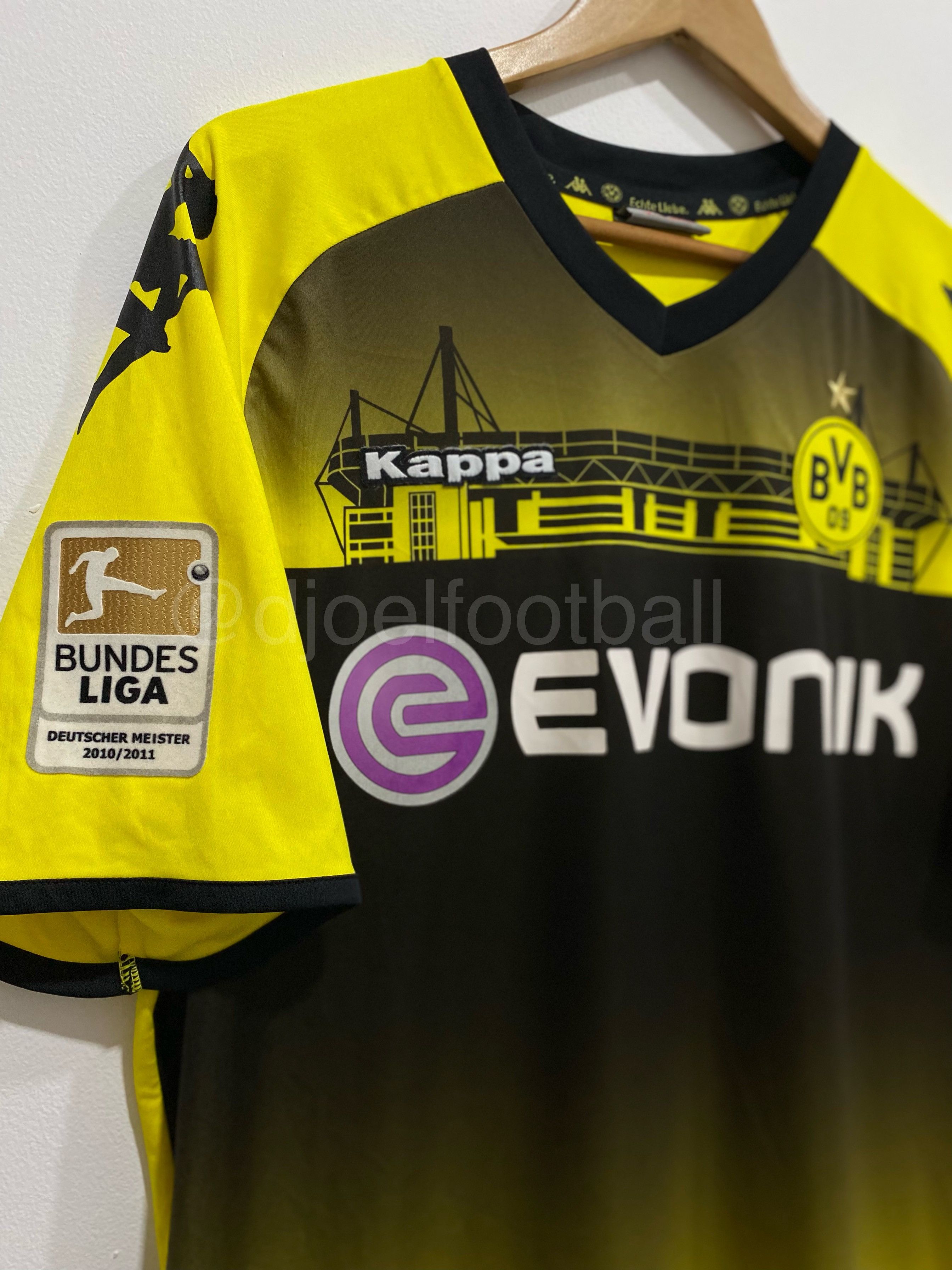 Kappa Borussia Dortmund 2011 Home Player Issue LEWANDOWSKI #9 Rare Size US XL / EU 56 / 4 - 3 Thumbnail