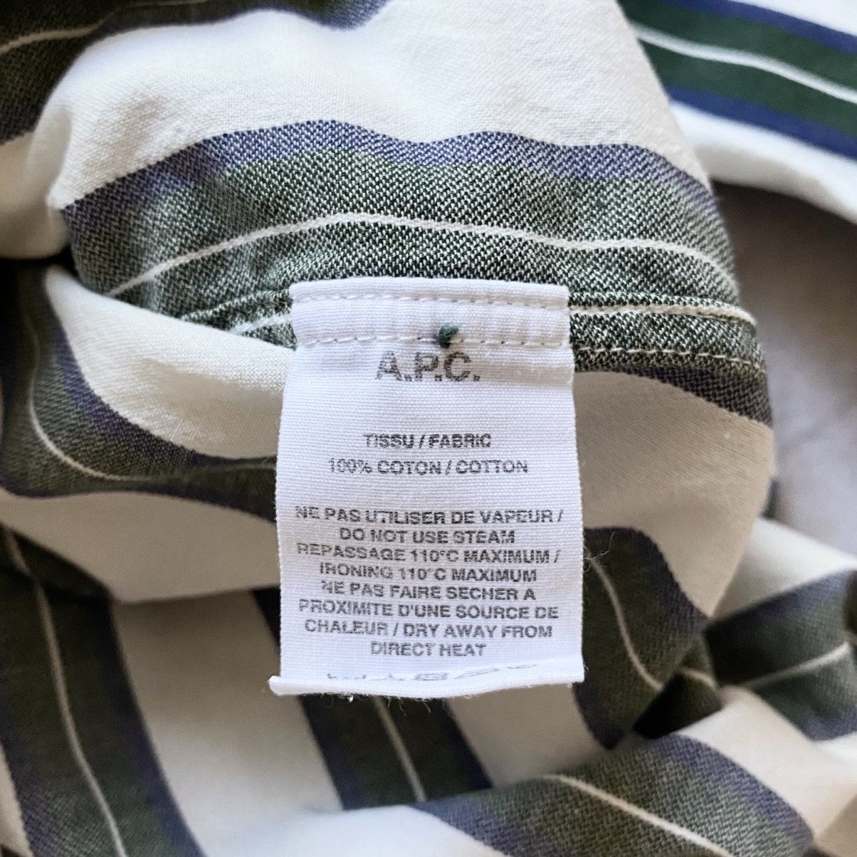 A.P.C. A.P.C. RUE MADAME PARIS Stripped Shirt Pocket Size US S / EU 44-46 / 1 - 5 Thumbnail