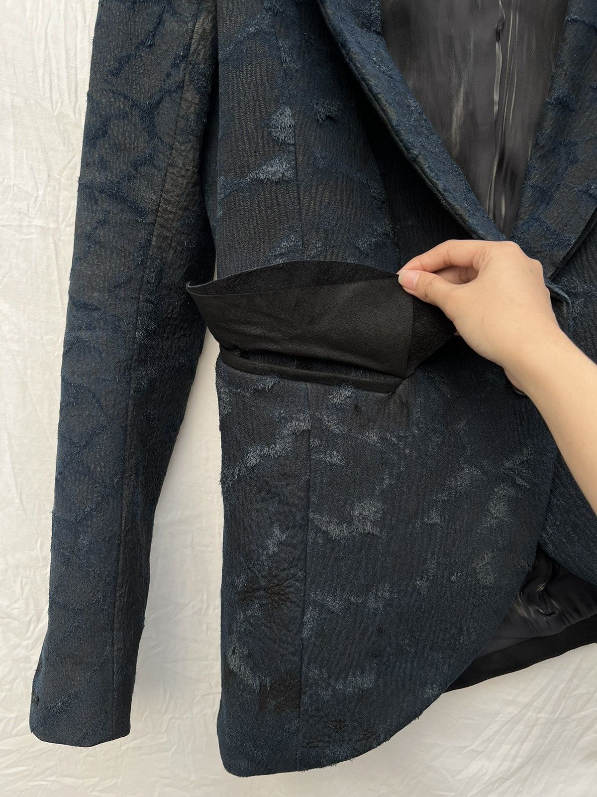 If Six Was Nine If Six Was Nine asymmetric cut leather hair blazer Size 46S - 9 Thumbnail