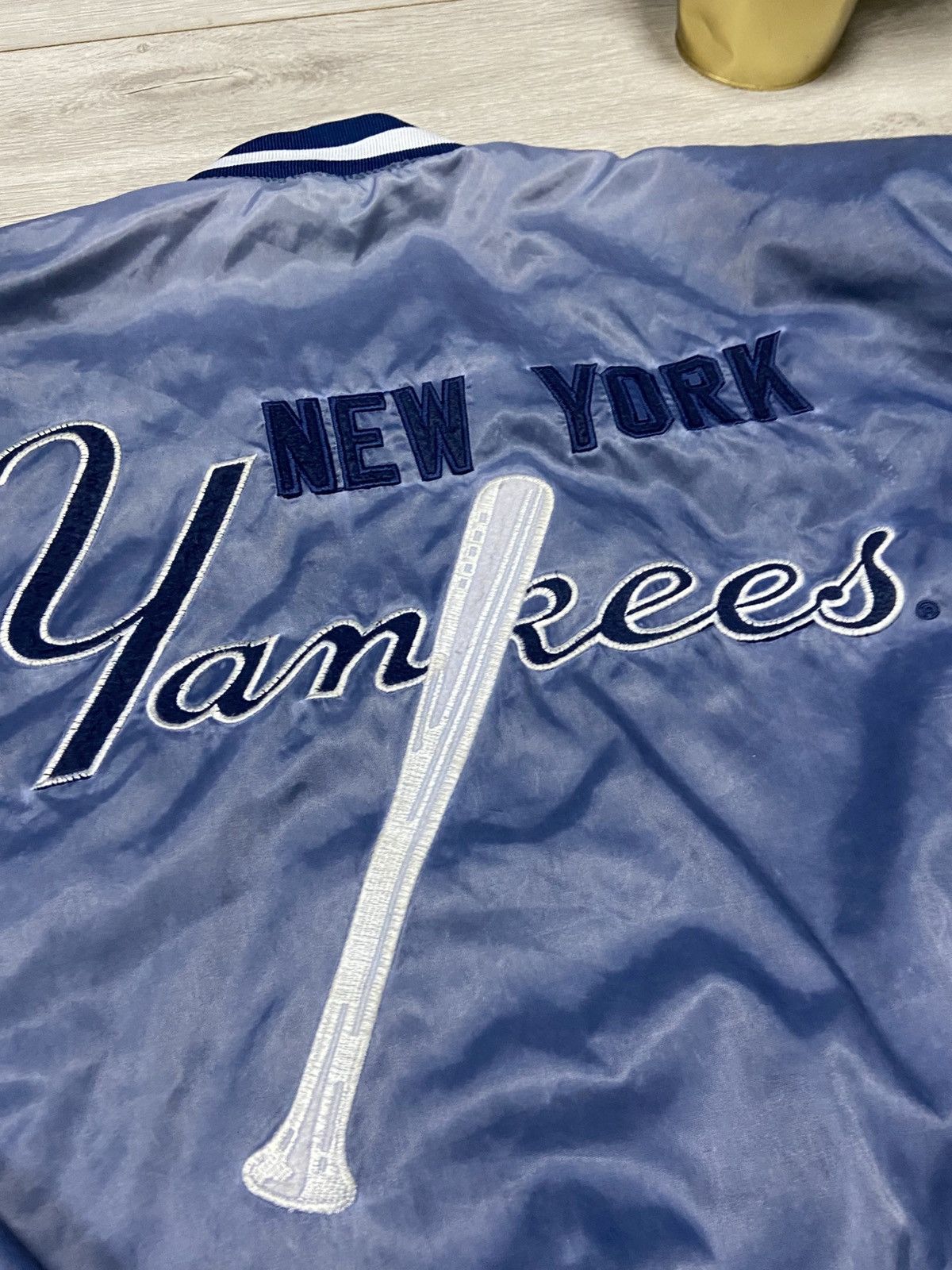 MLB Yankees vintage baseball bomber varsity buttons Size US L / EU 52-54 / 3 - 6 Thumbnail