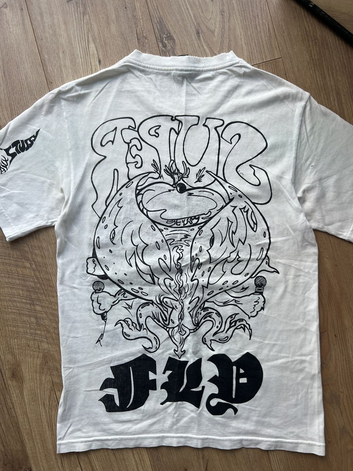 Stussy 00’s STUSSY SUPER FLY RARE VINTAGE DISTRESSED Y2K TEE Size US S / EU 44-46 / 1 - 11 Thumbnail