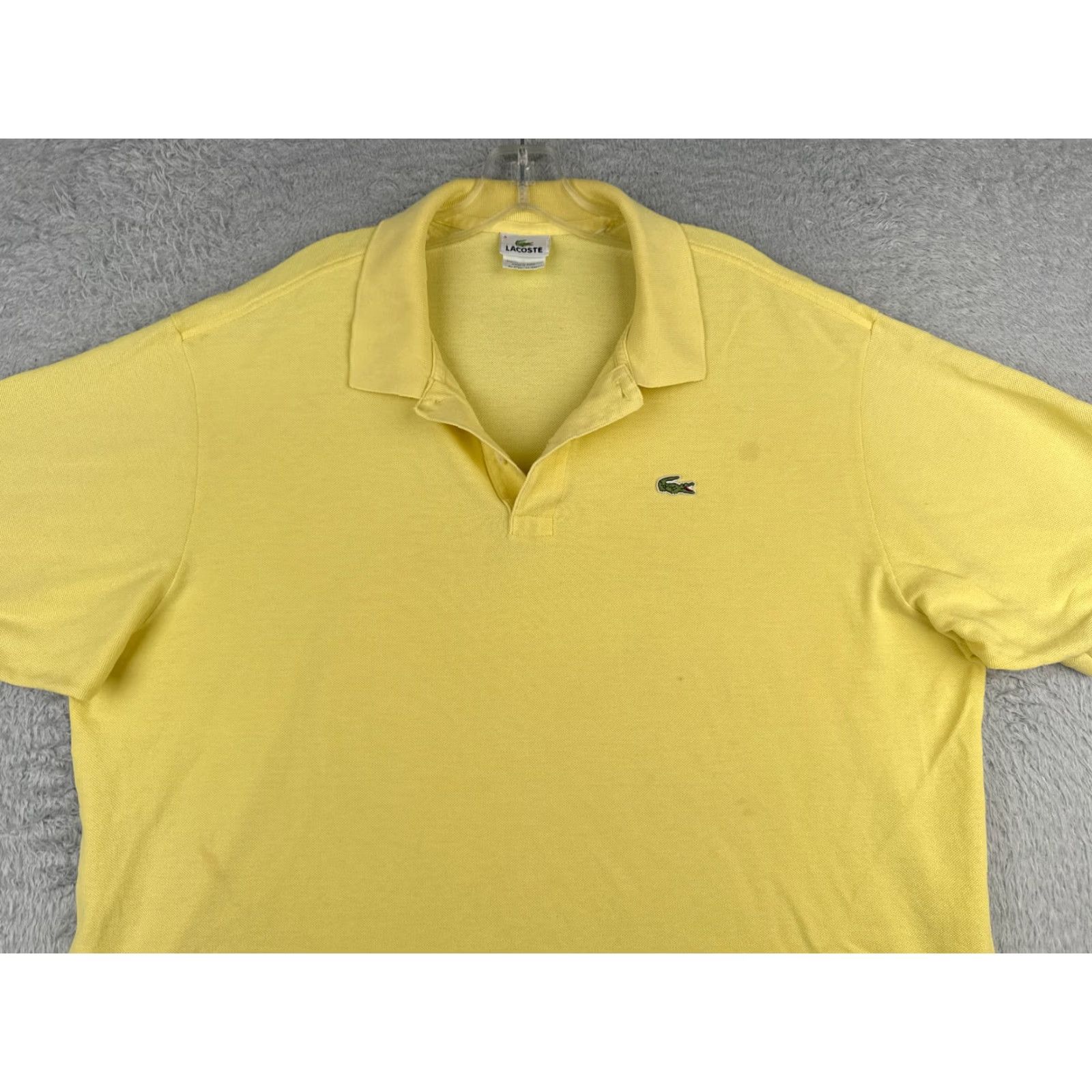 Lacoste Lacoste Polo Shirt Men Short Sleeve 100% Cotton Yellow Slim Fit 9 Size US M / EU 48-50 / 2 - 4 Thumbnail