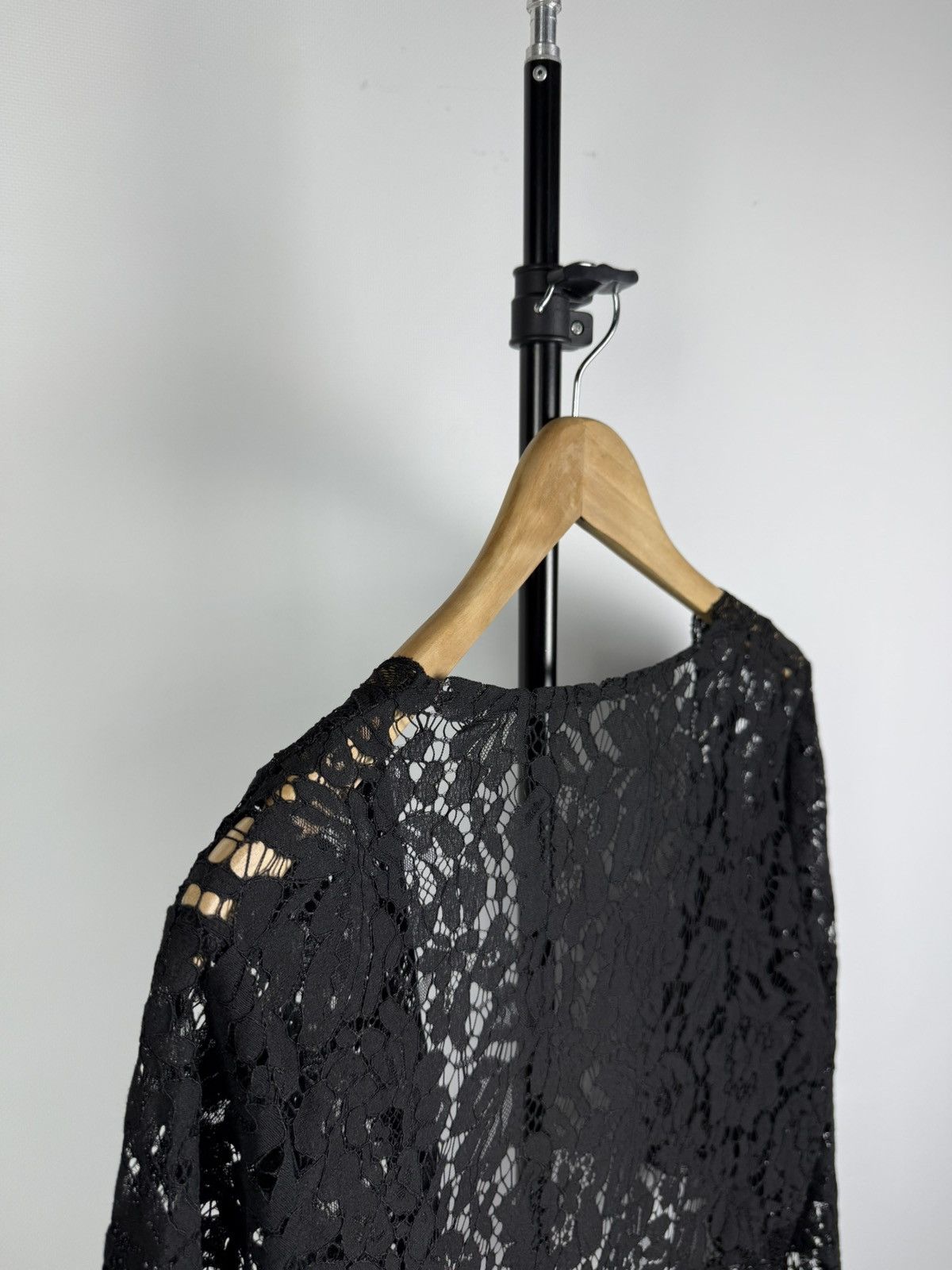 Hysteric Glamour × Japanese Brand JAPANESE 🔥 VINTAGE BLACK MESH Cardigan JPG GAULTIER STYLE Size XL / US 12-14 / IT 48-50 - 5 Thumbnail
