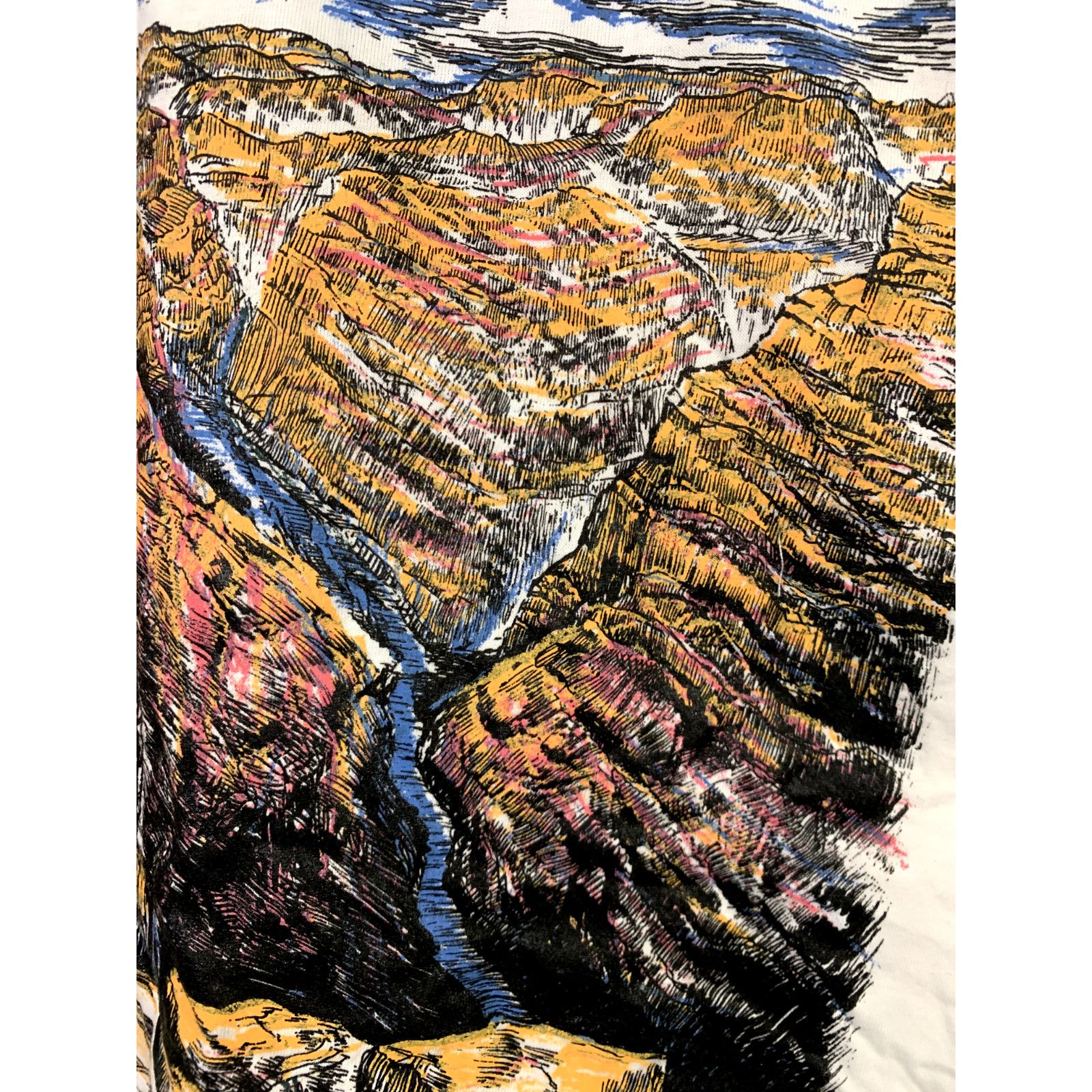 Jerzees Vintage Test Print Shirt Grand Canyon Arizona White M Tee Size US M / EU 48-50 / 2 - 5 Thumbnail