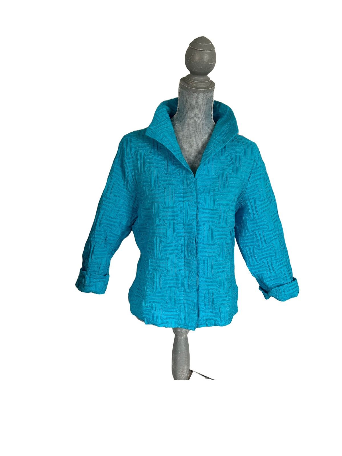 Other Great Cavalier by St Paul Turquoise Jacket/Button Down Shirt Size L / US 10 / IT 46 - 1 Thumbnail