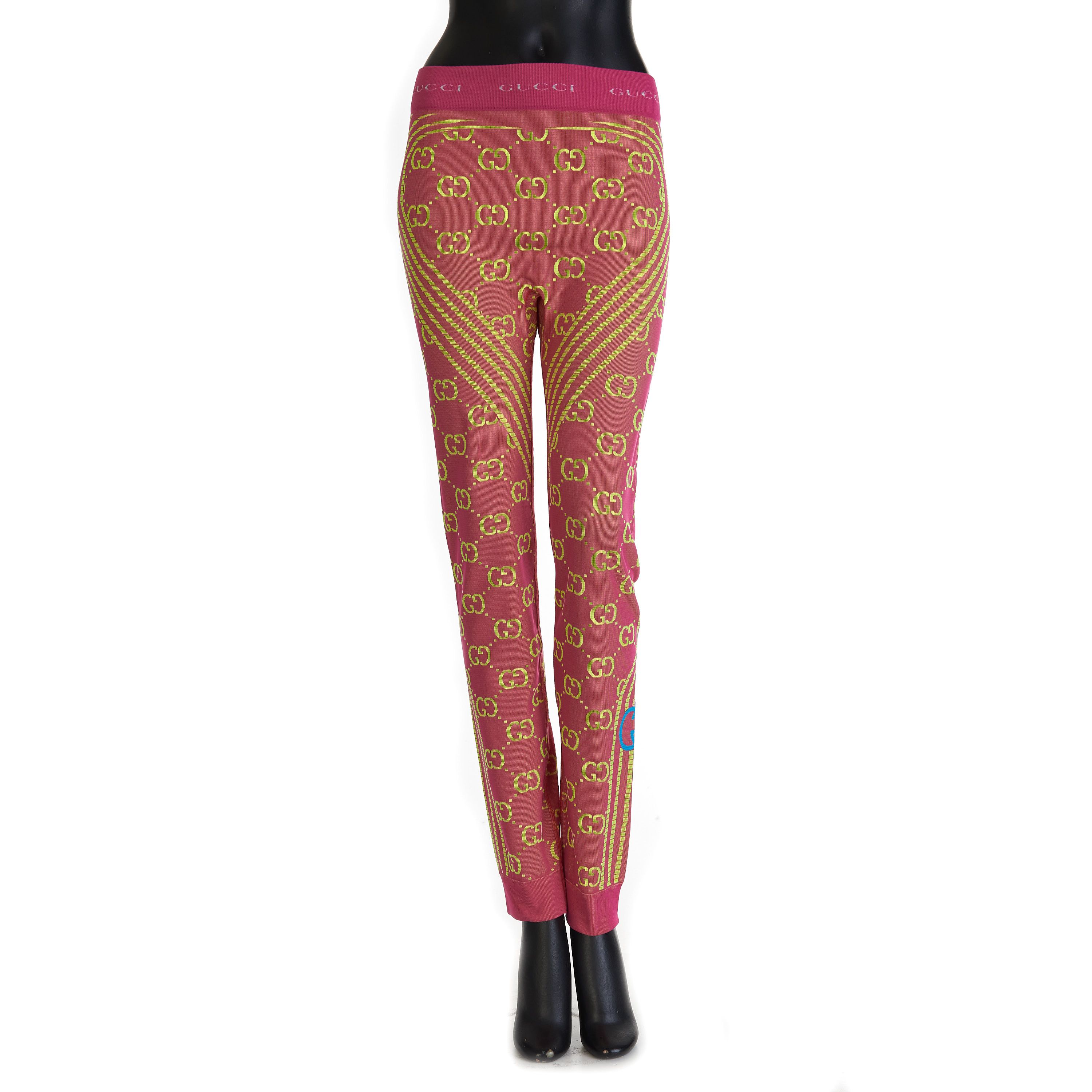 Gucci GG Jacquard Tubular Jersey Leggings Size S Size 27" / US 4 / IT 40 - 1 Thumbnail