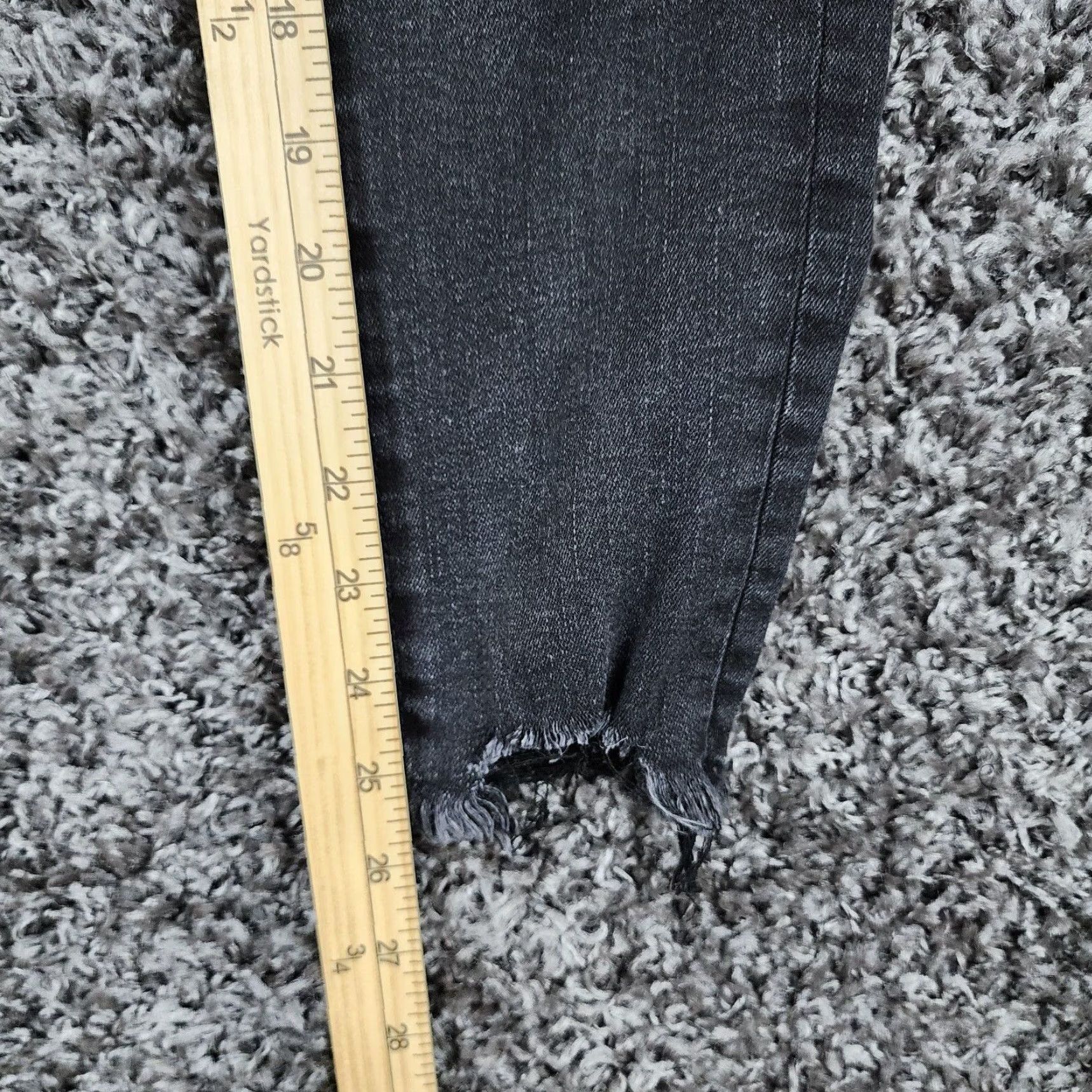 American Eagle Outfitters American Eagle Jeans Women's Super High Rise Distressed Crop Black Jegging Size 6 Womens Size 28" / US 6 / IT 42 - 5 Thumbnail