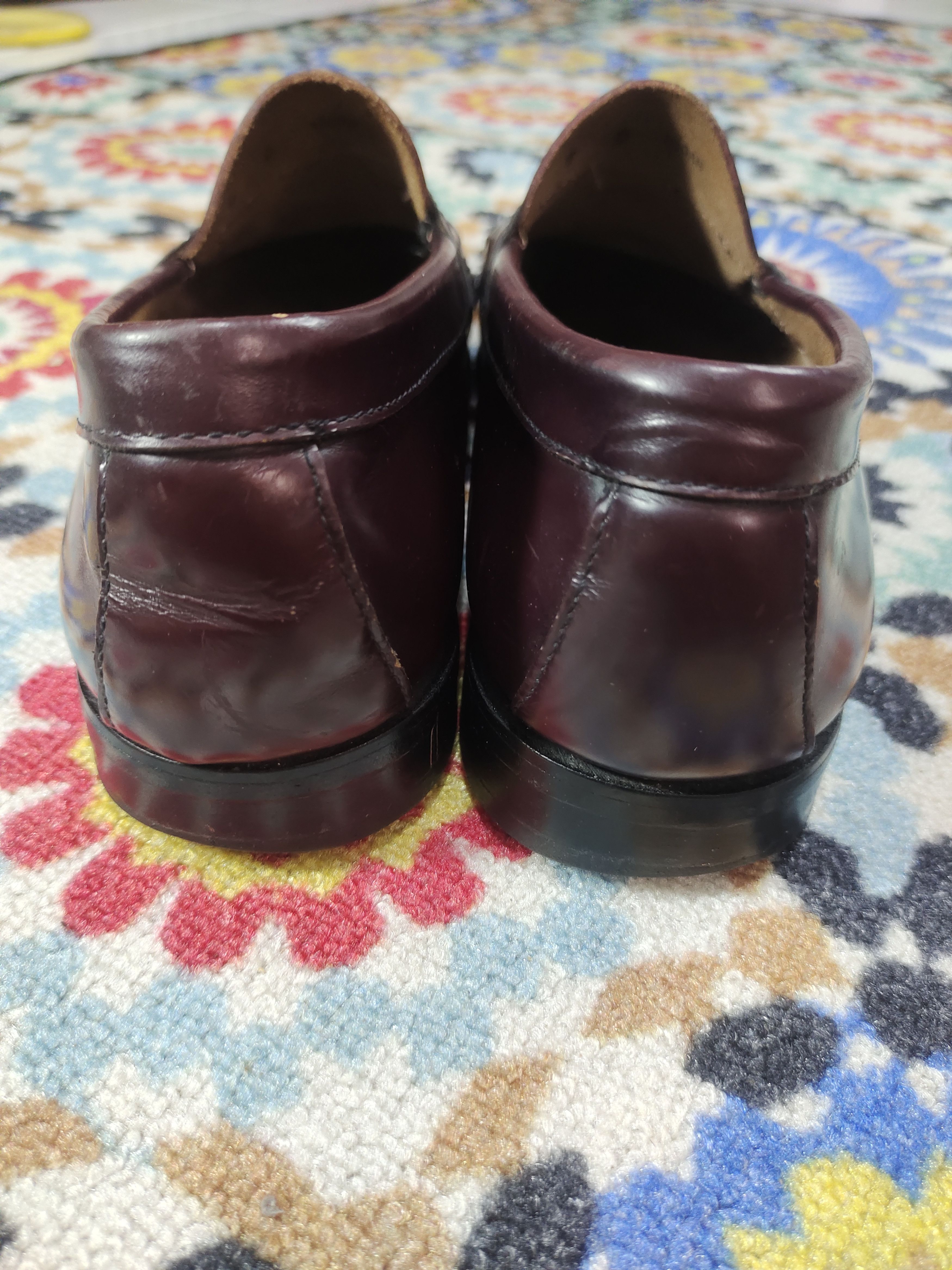 G.H. Bass & Co. GH Bass Weejuns Logan Penny Loafers Wine/Burgundy Size US 9 / EU 42 - 6 Thumbnail