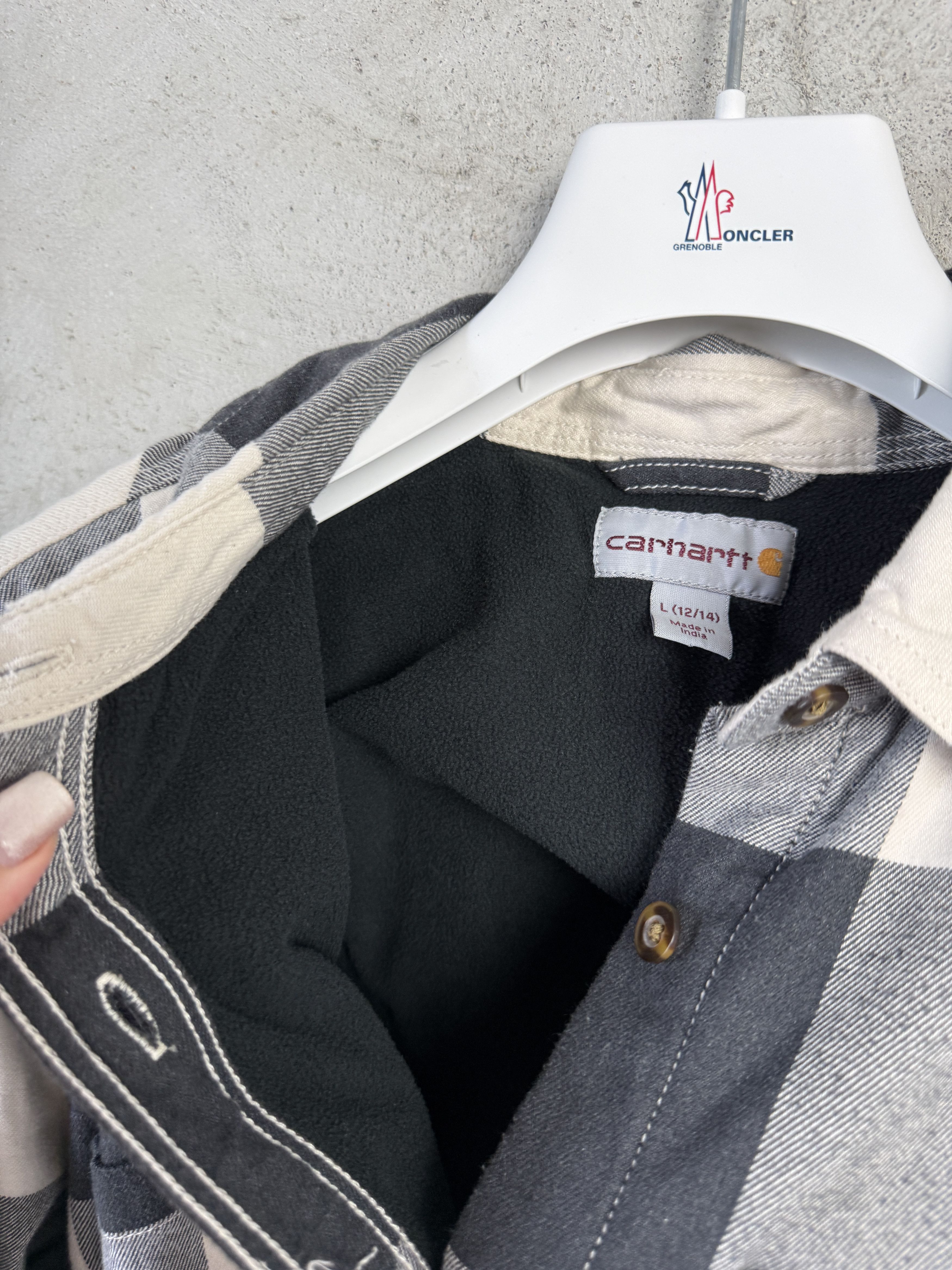 Carhartt Carhartt overshirt shirt button ups fleece skate rap Size L / US 10 / IT 46 - 5 Thumbnail