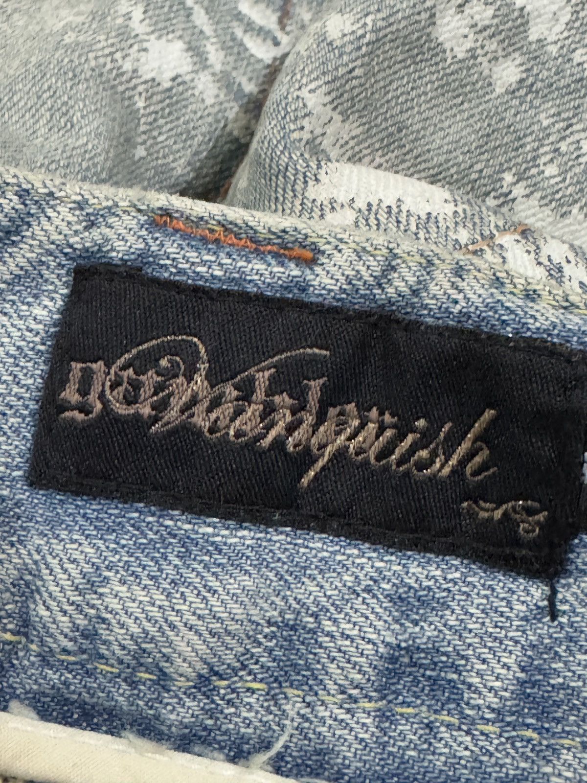 Vanquish VANQUISH GAMBLER DISTRESSED STYLE FLARE JEANS Size US 34 / EU 50 - 4 Thumbnail