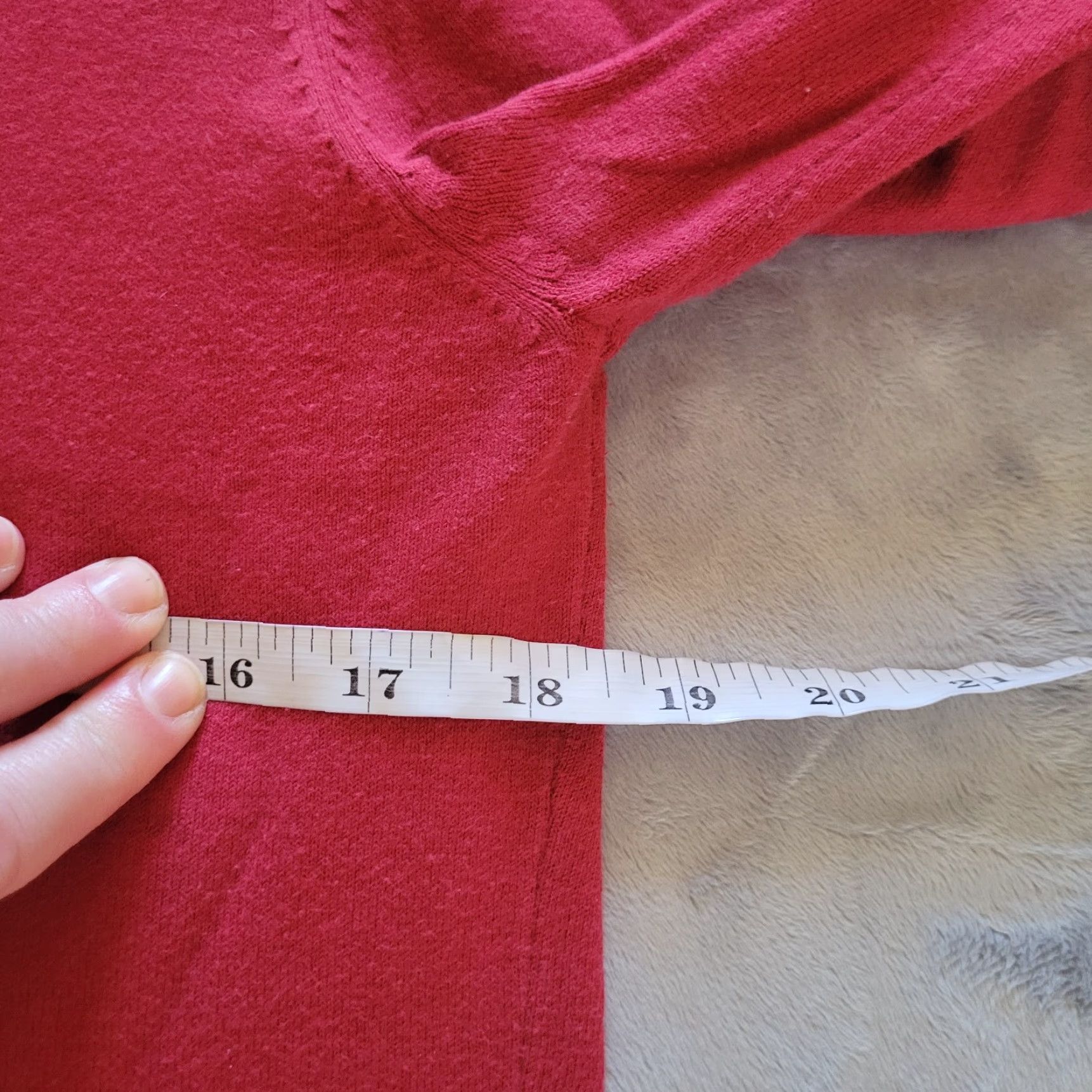 J.McLaughlin J. McLaughlin Sweater Top Women L Red V-Neck 3/4 Sleeve Button Classic Basic Size L / US 10 / IT 46 - 6 Thumbnail
