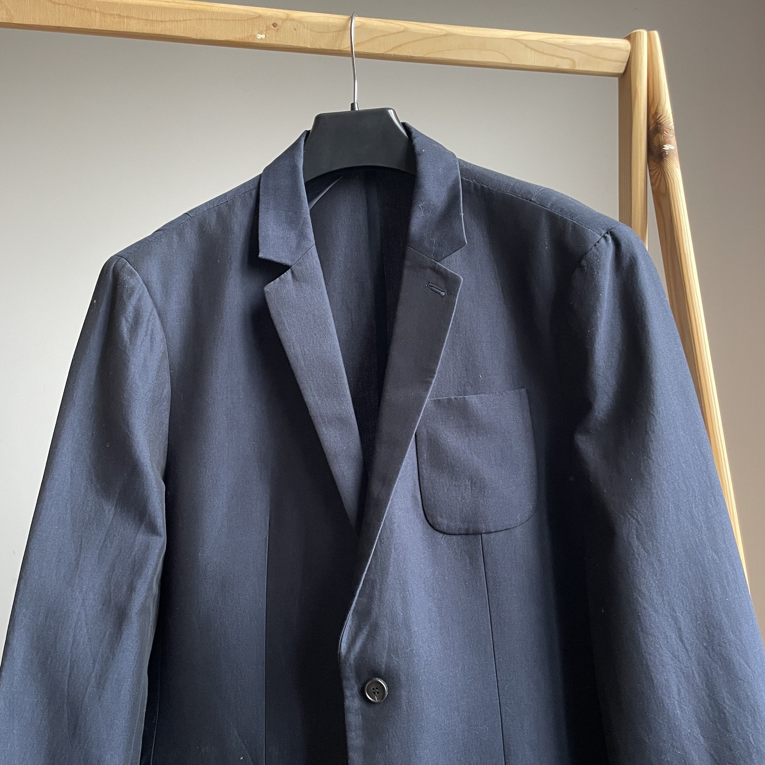 Allsaints Allsaints Unlined Cotton Navy Javal Blazer Size UK/US 42 Size 42R - 4 Thumbnail