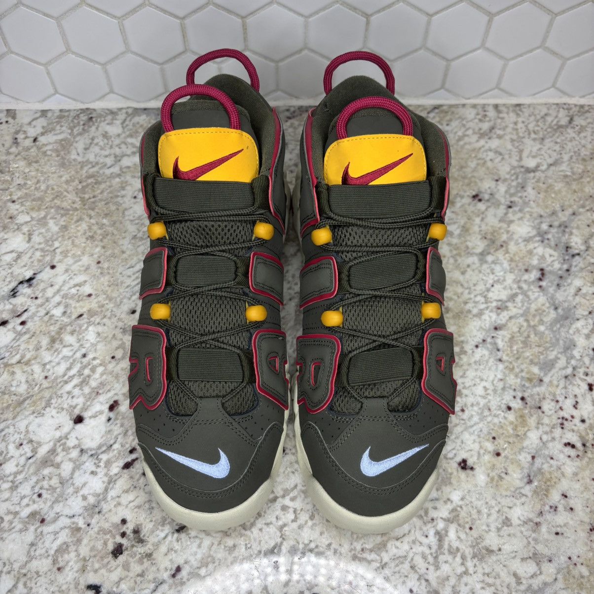 Nike Size 11 - Nike Air More Uptempo Cargo Khaki CLEAN WITH BOX Size US 11 / EU 44 - 5 Thumbnail