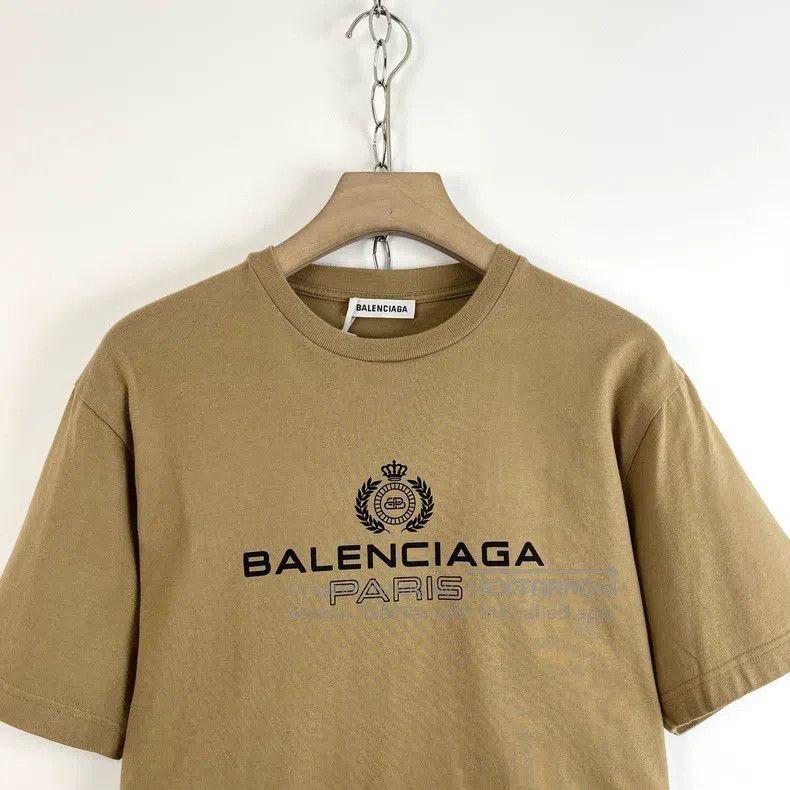 Balenciaga Balenciaga Brown crown and wheat short-sleeve Size US XS / EU 42 / 0 - 3 Thumbnail